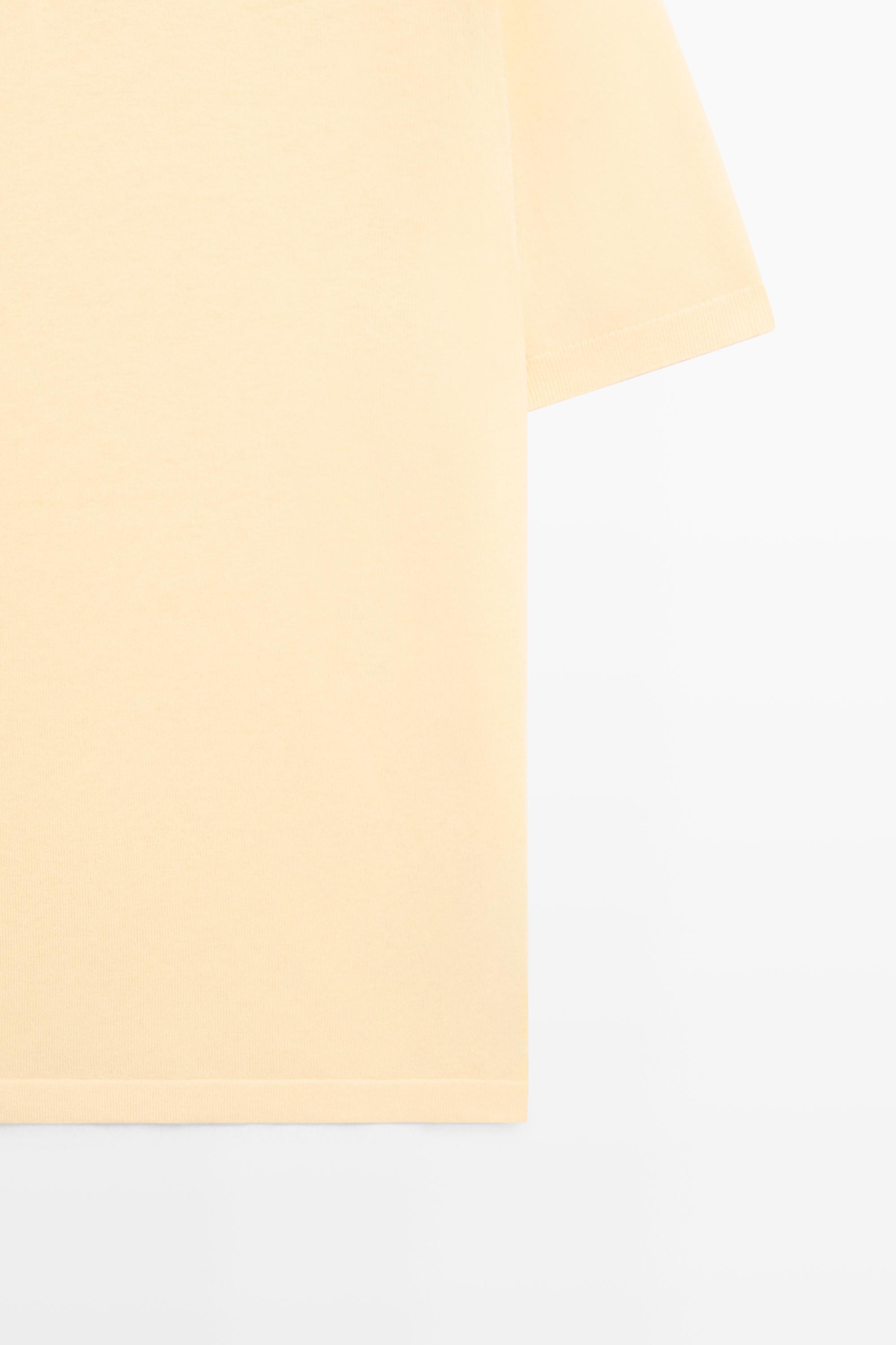 Cotton and linen knit polo sweater — Yellow