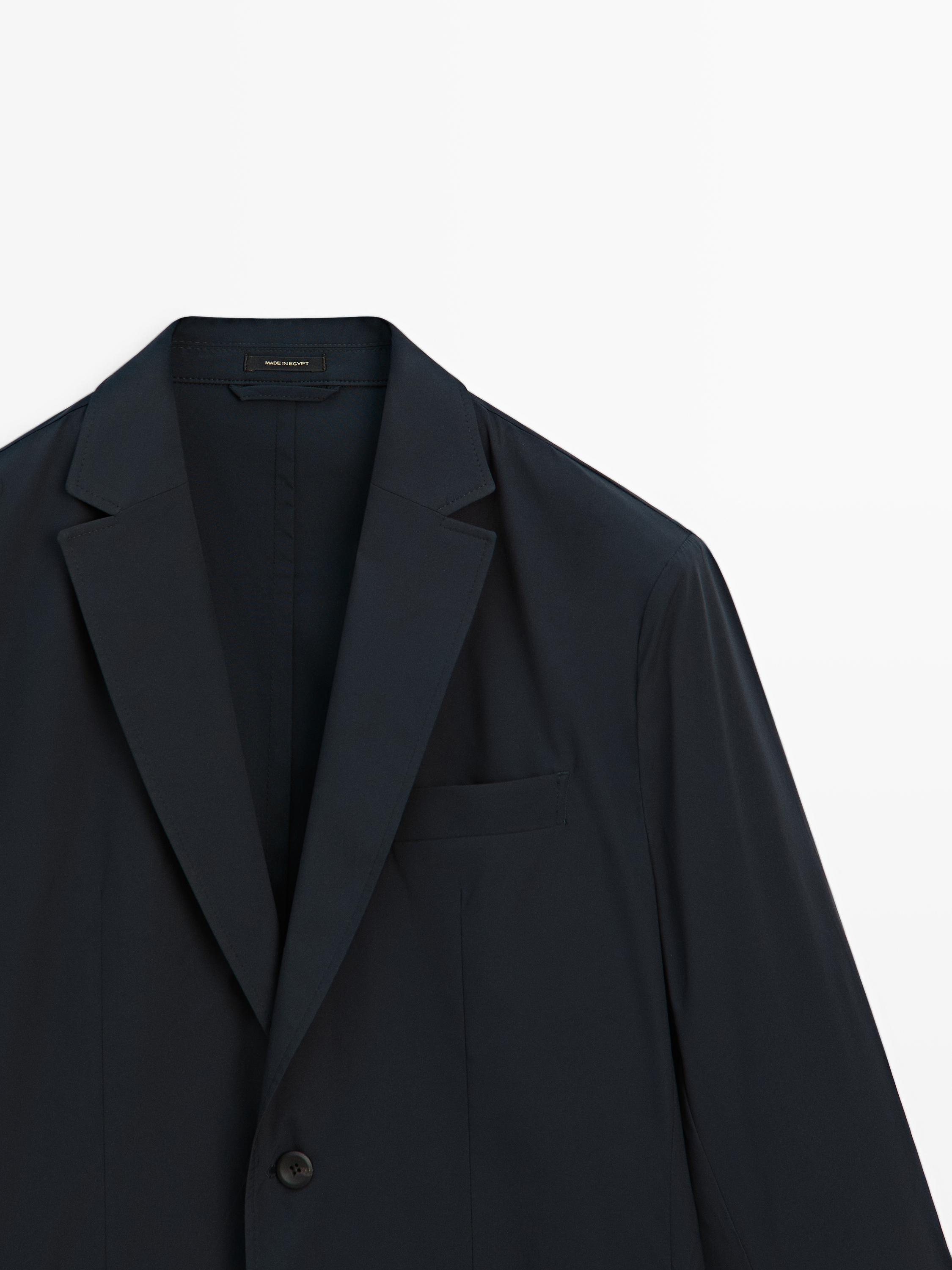 Lightweight technical blazer — NAVY BLUE