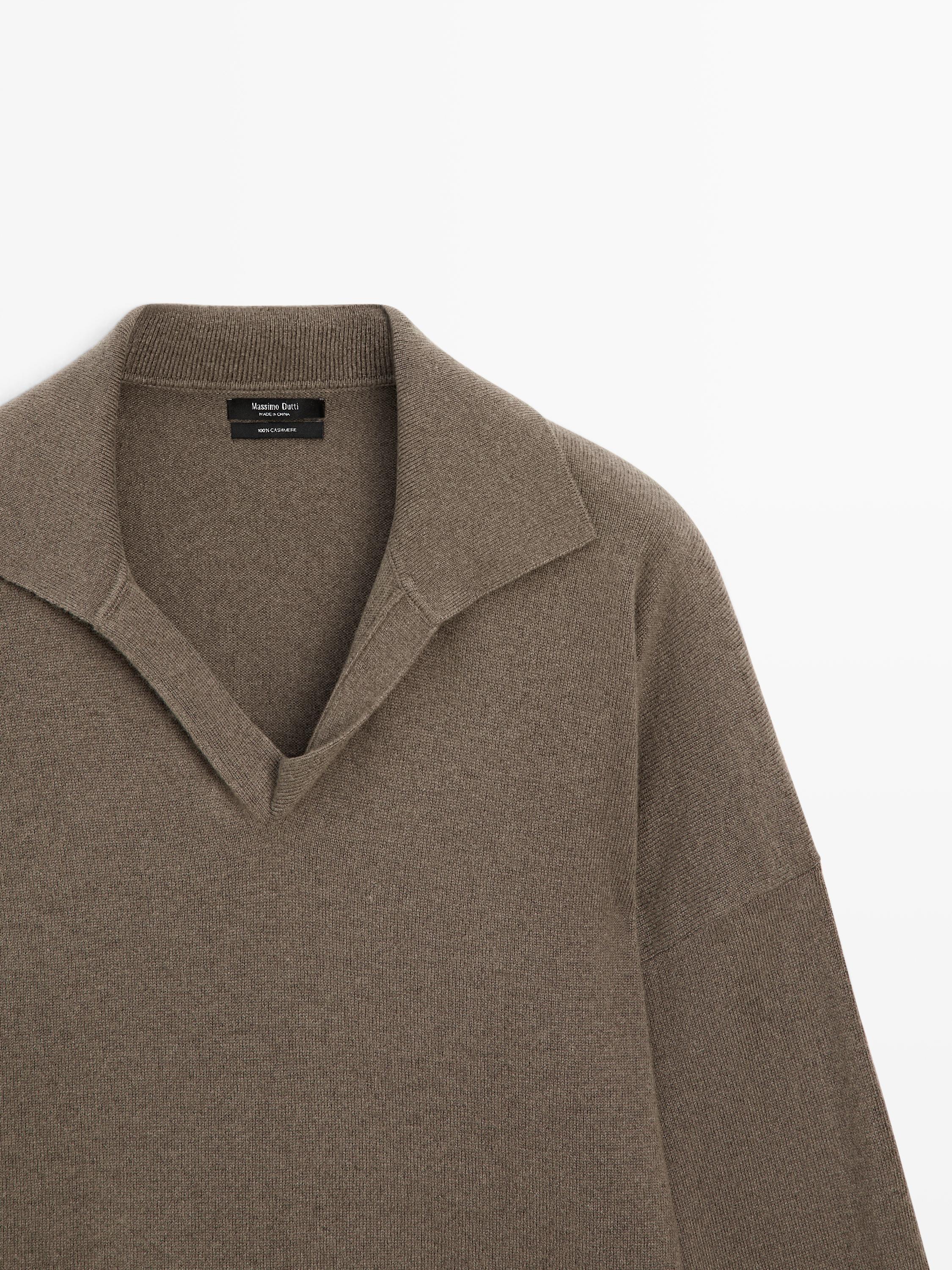 Pulovër e gjerë e thurur 100% kashmir