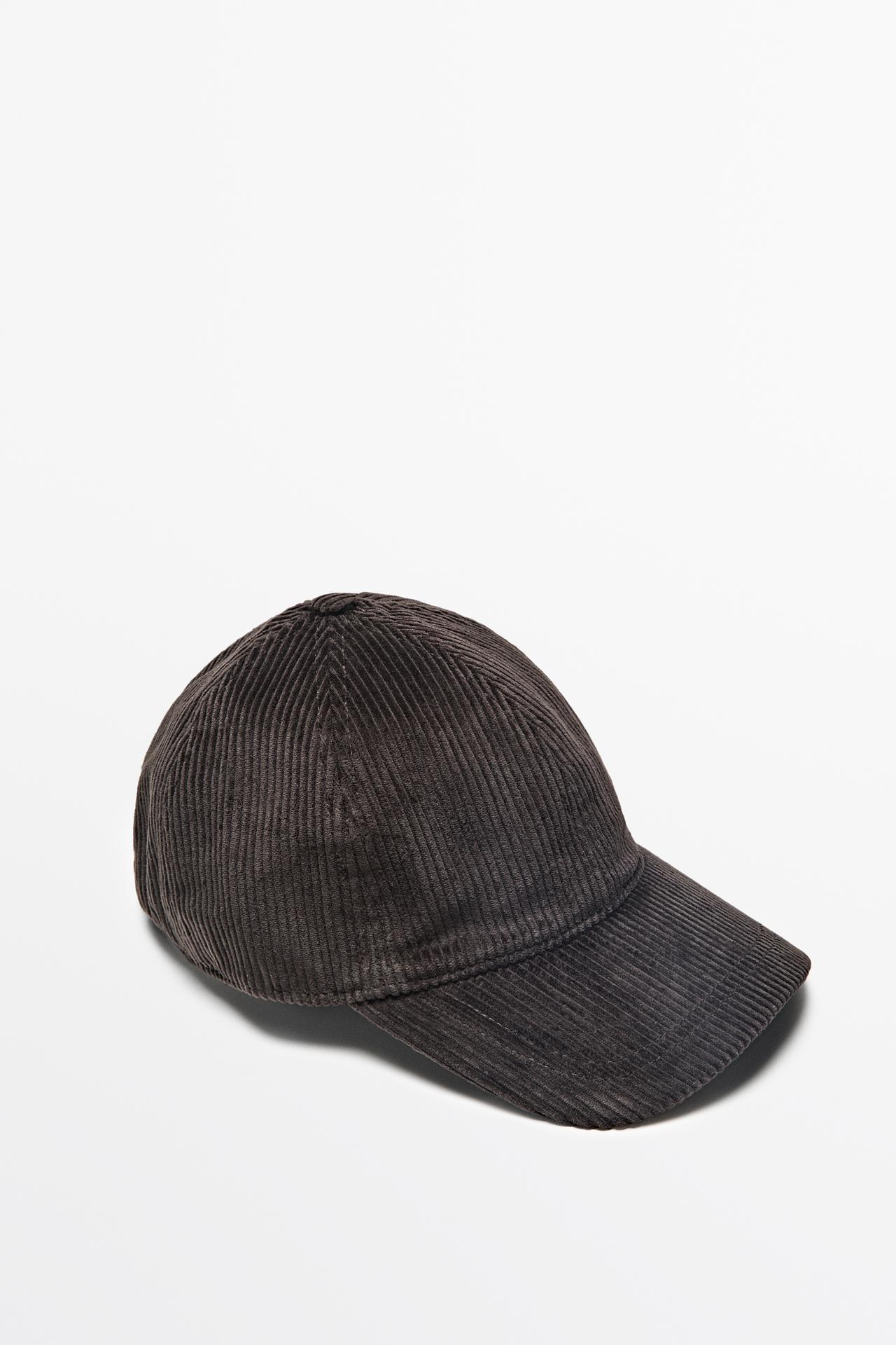 Corduroy cap — BROWN