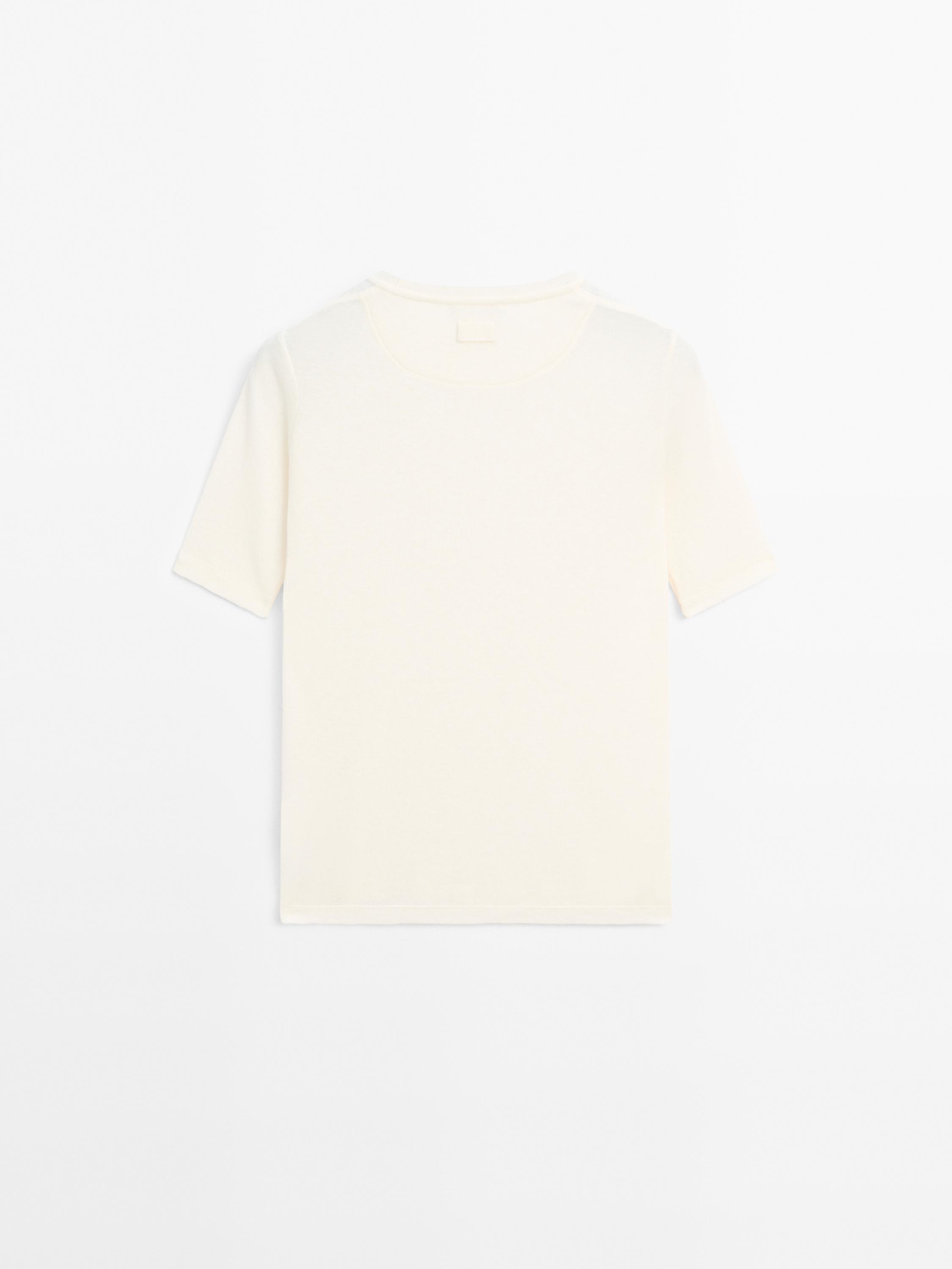 T-shirt à manches courtes en coton mélangé