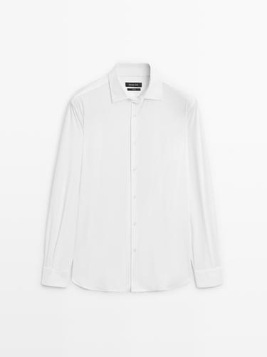 Slim fit stretch shirt — WHITE 2