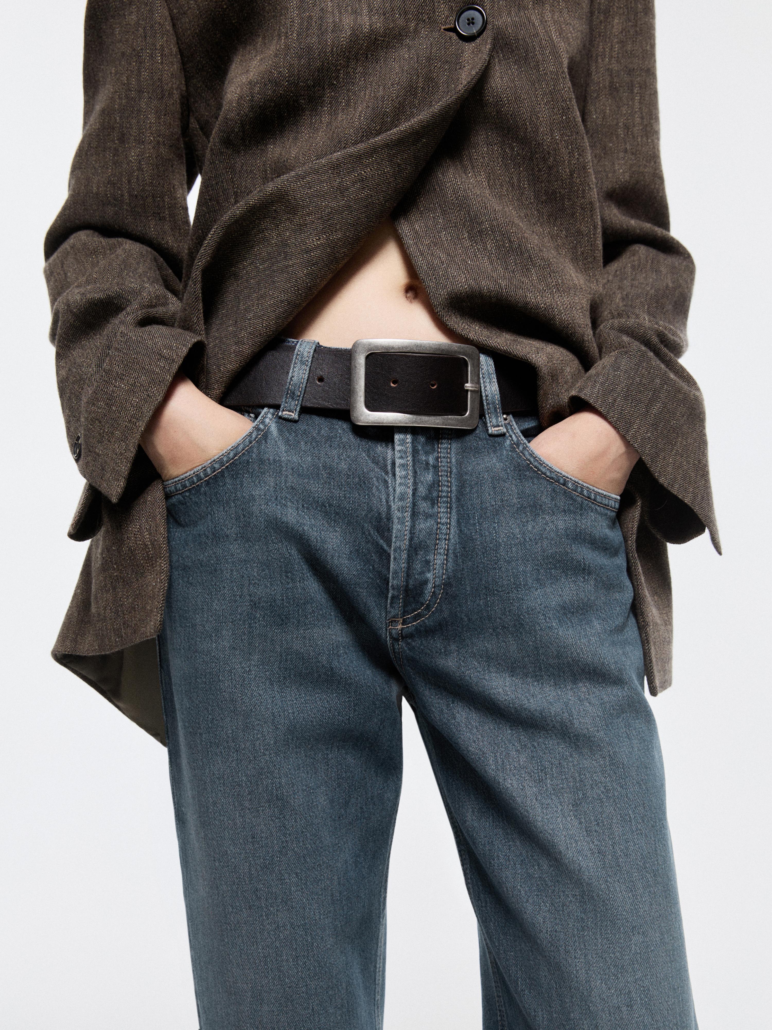 Mid-rise wide-leg jeans — MEDIUM BLUE