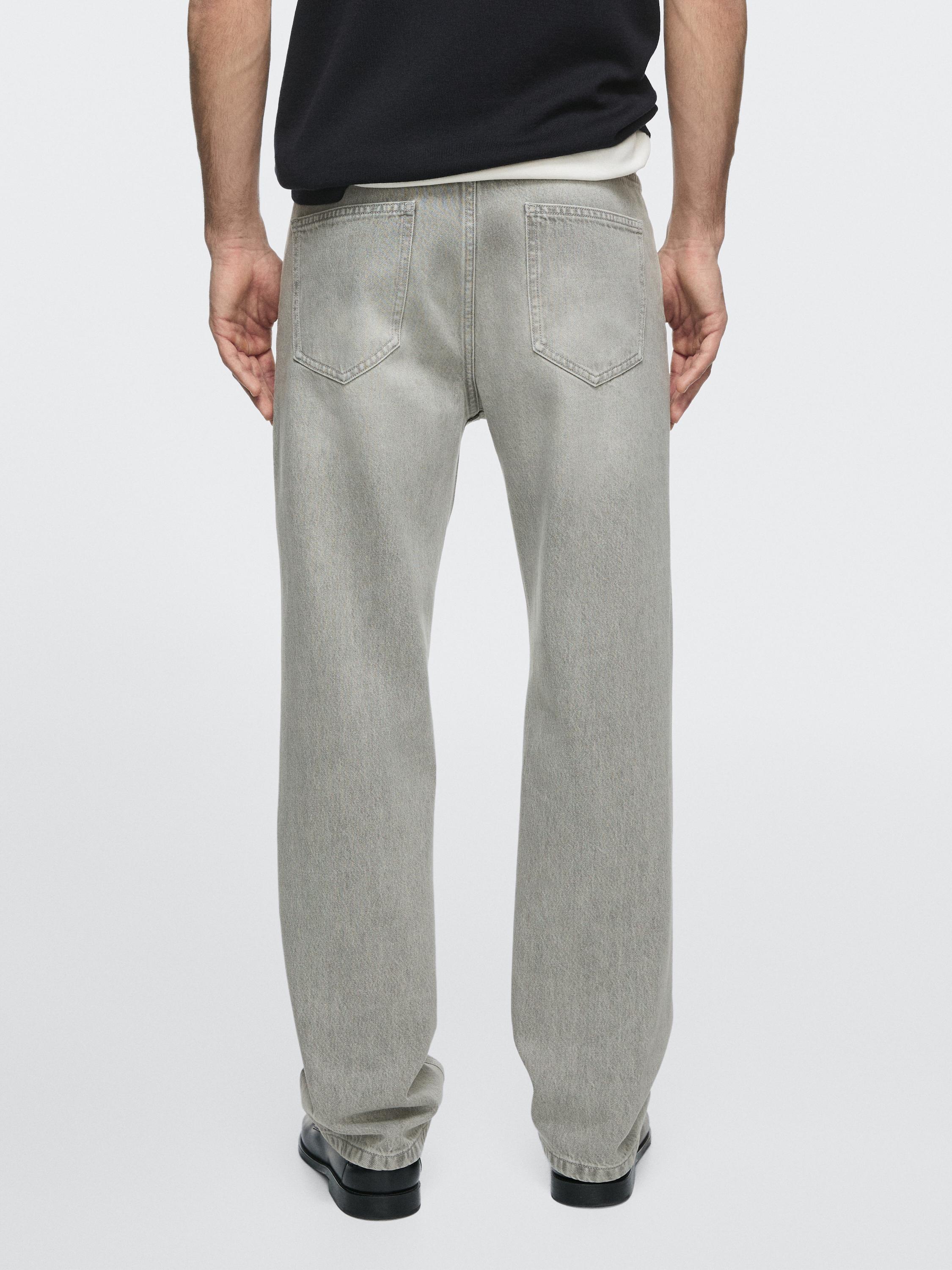 Straight-leg jeans — GREY