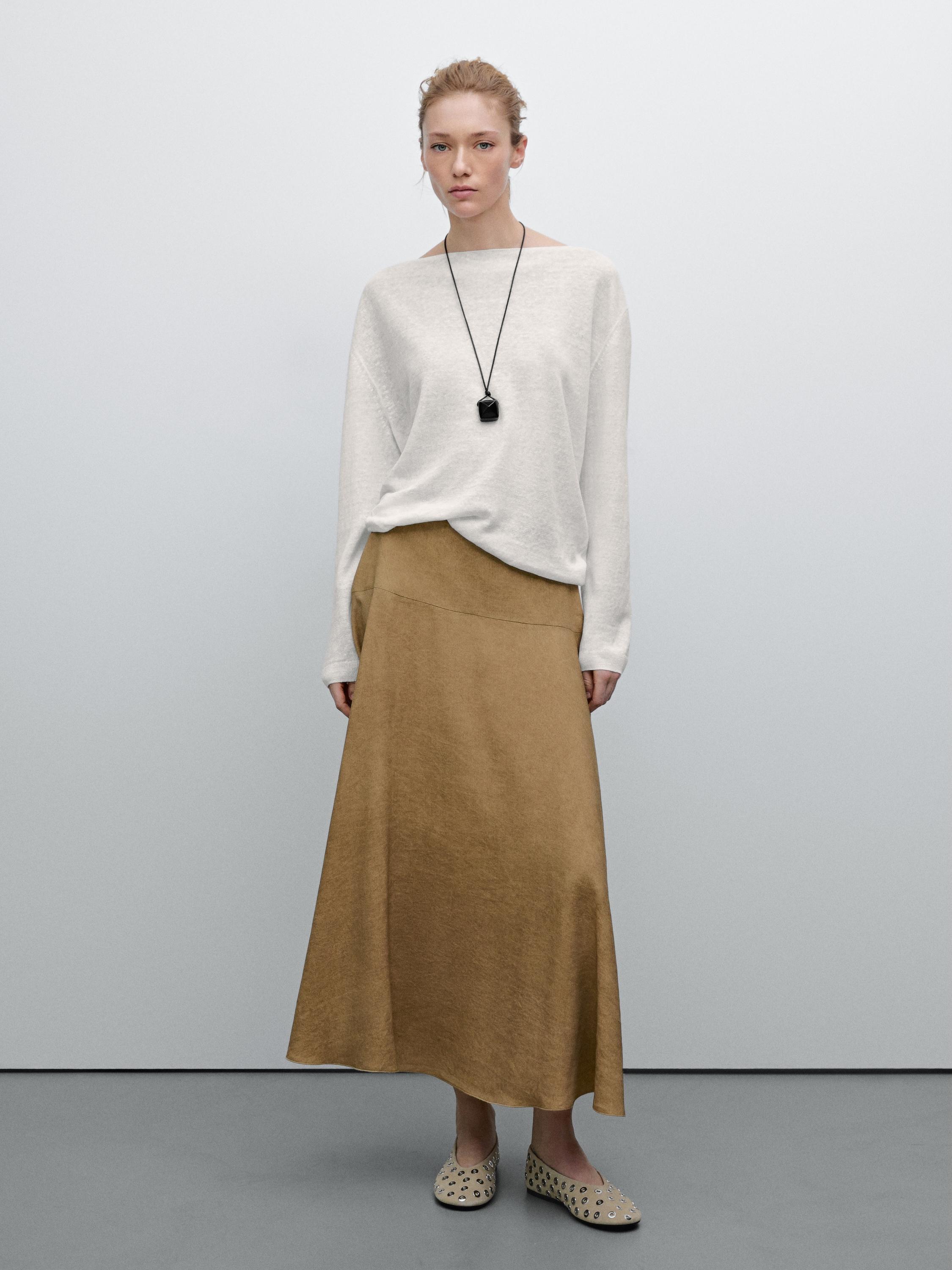 Pull en maille fine 100 % lin