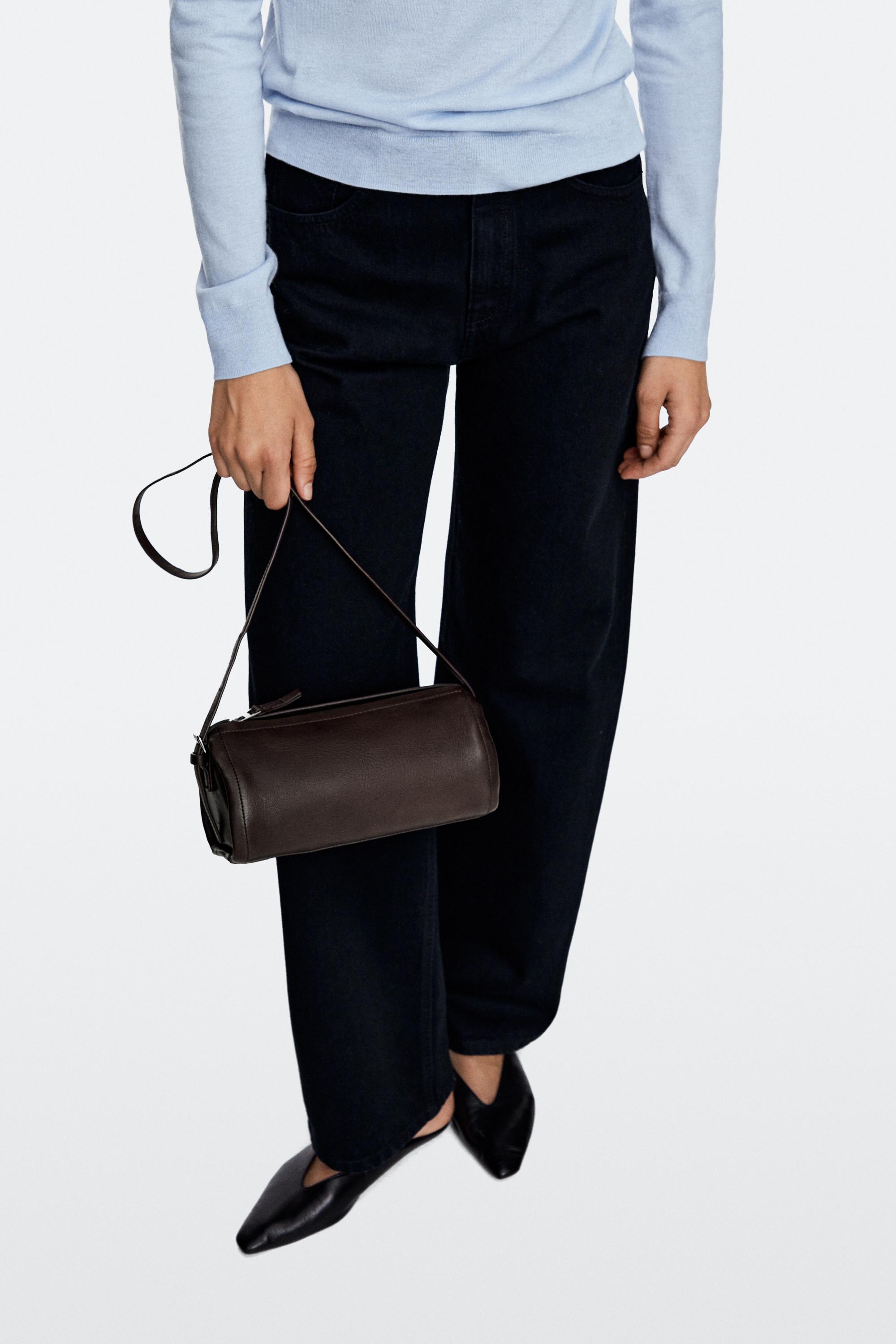 Nappa leather crossbody bag