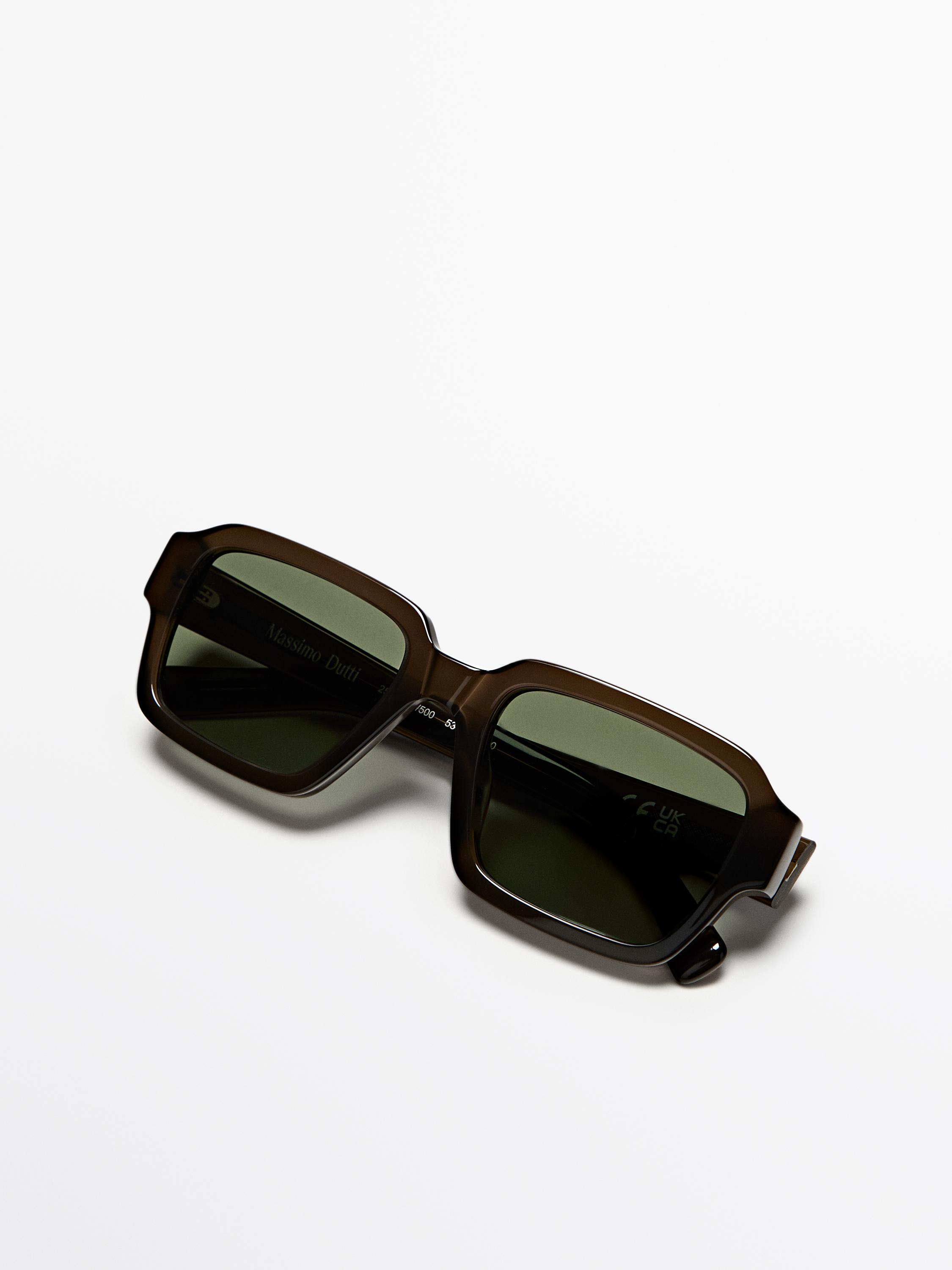 Rectangular sunglasses — GREEN