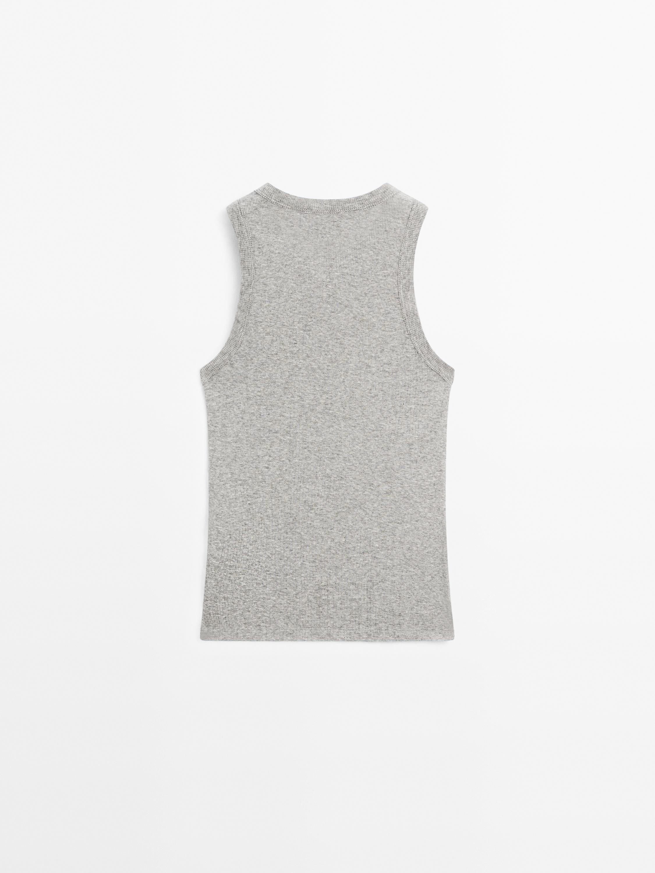 100% cotton halter top