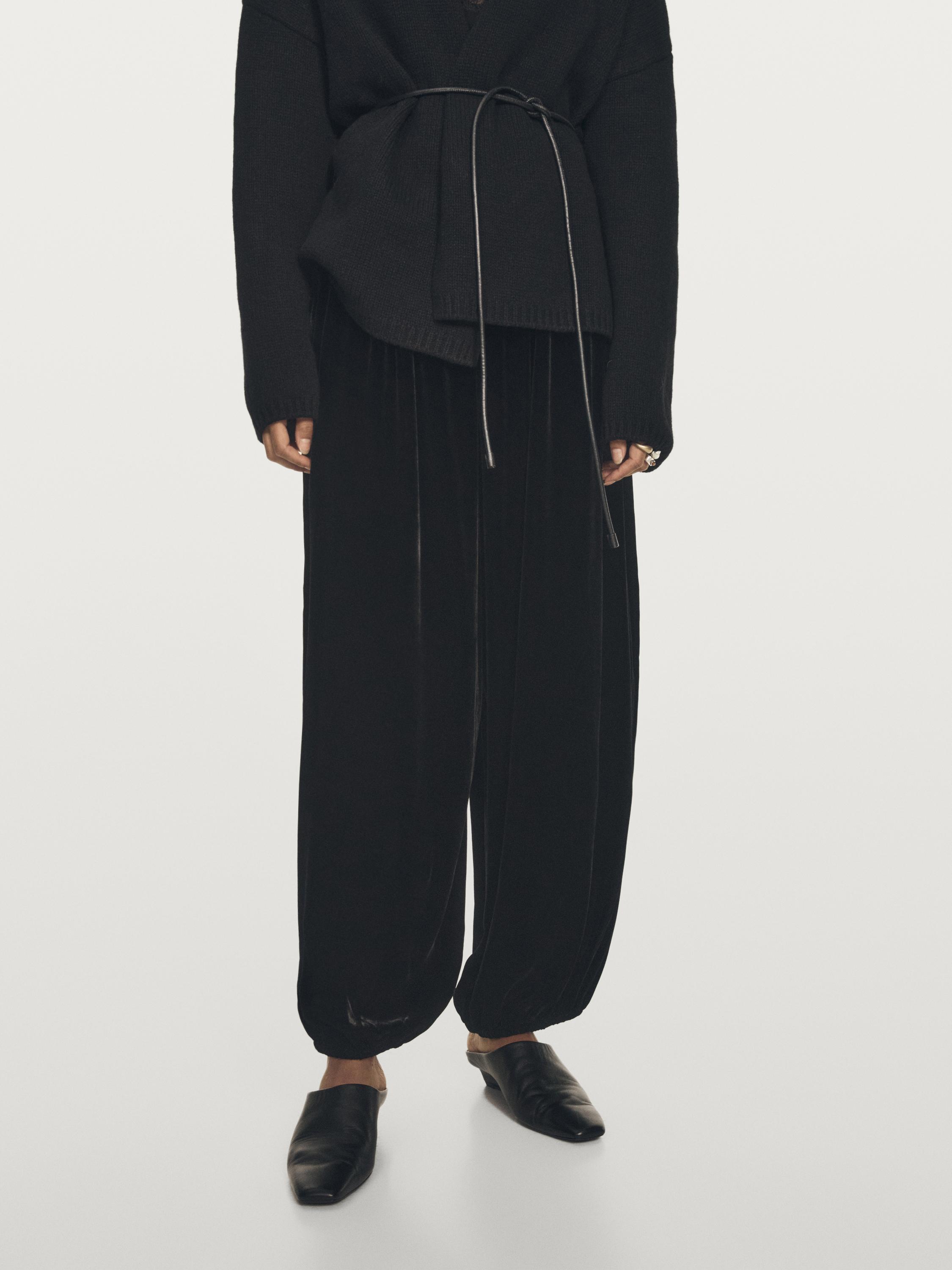 Kadife pareo pantolon