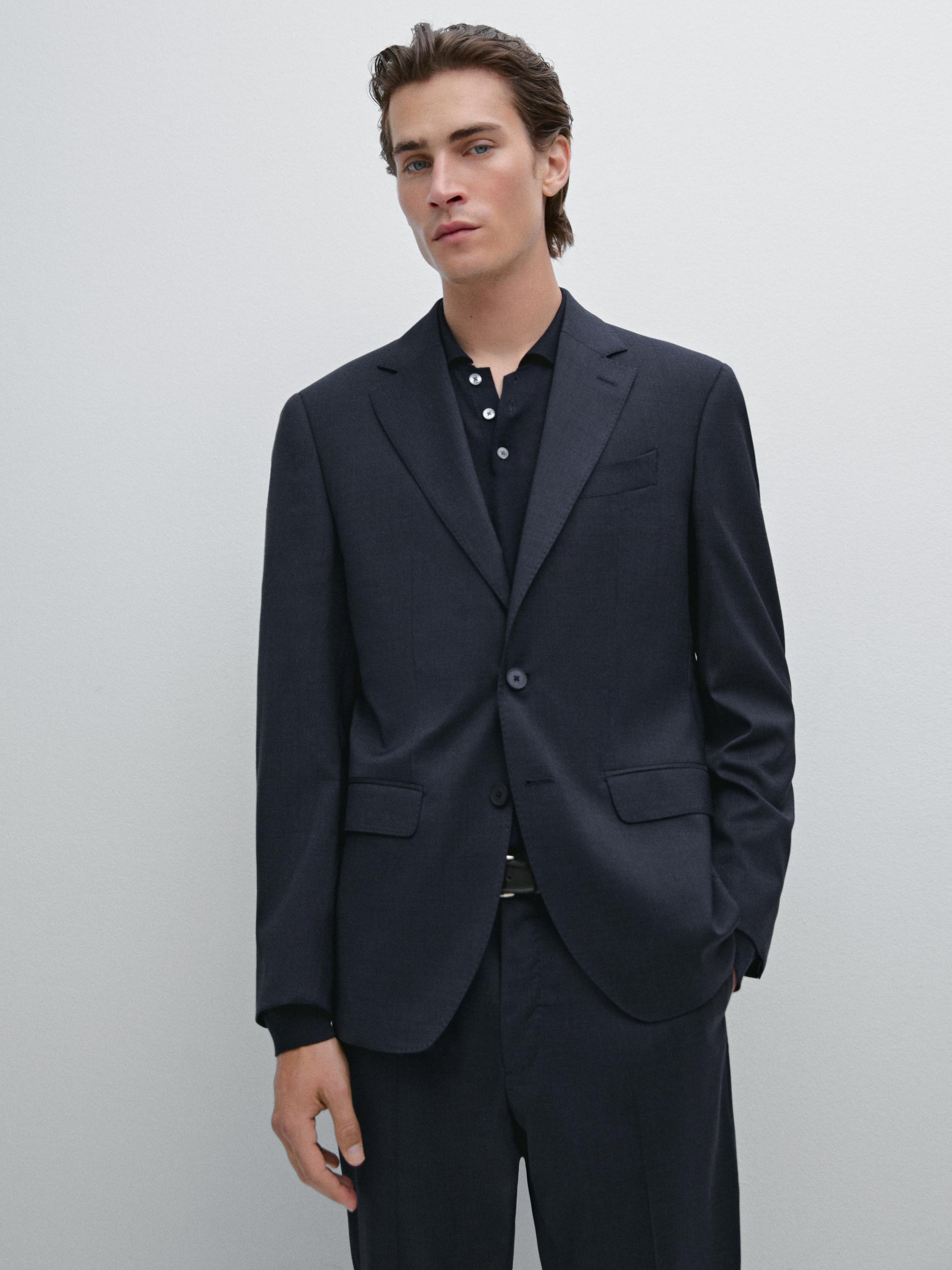 Houndstooth suit blazer