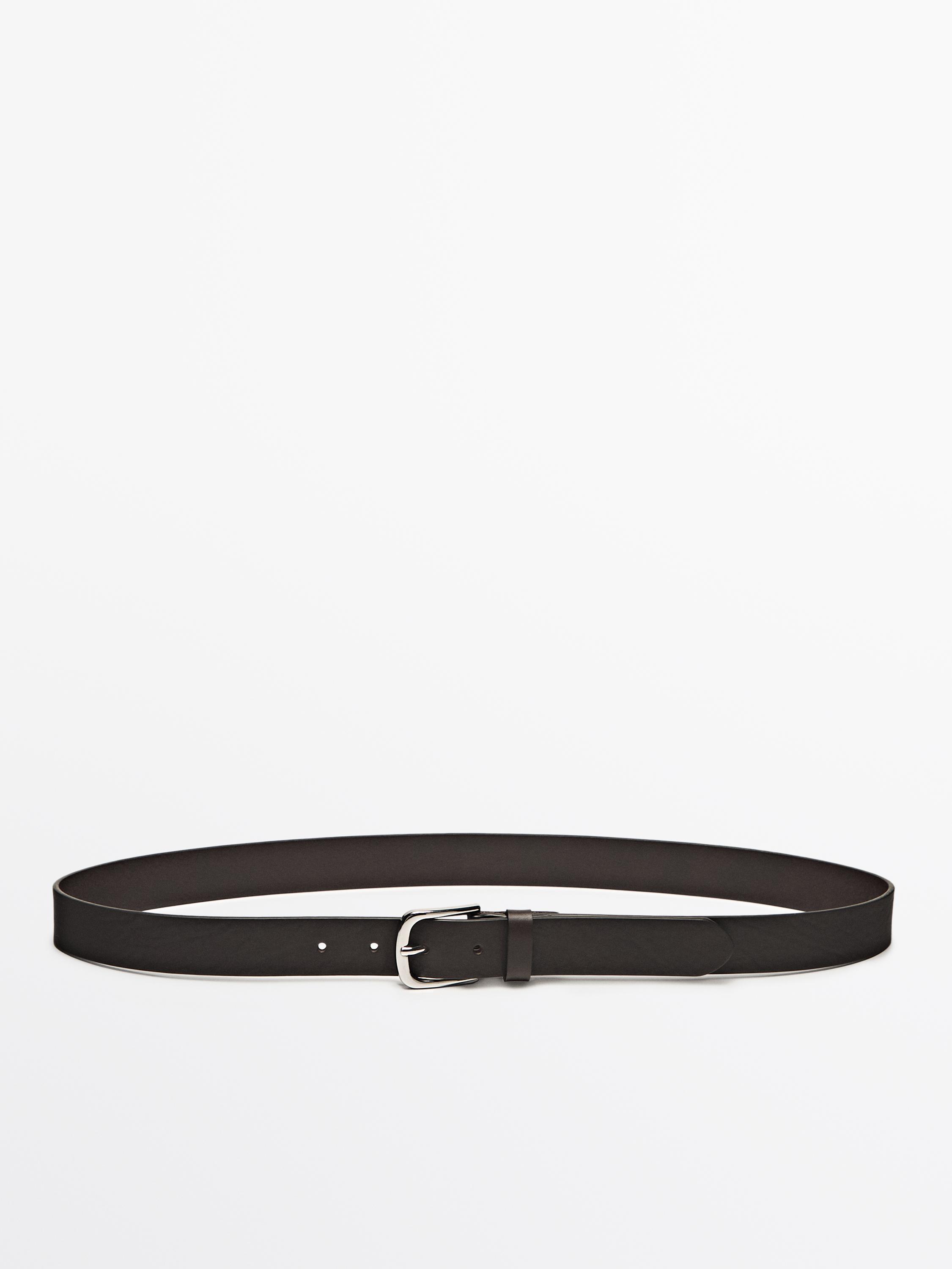 Soft nappa leather belt