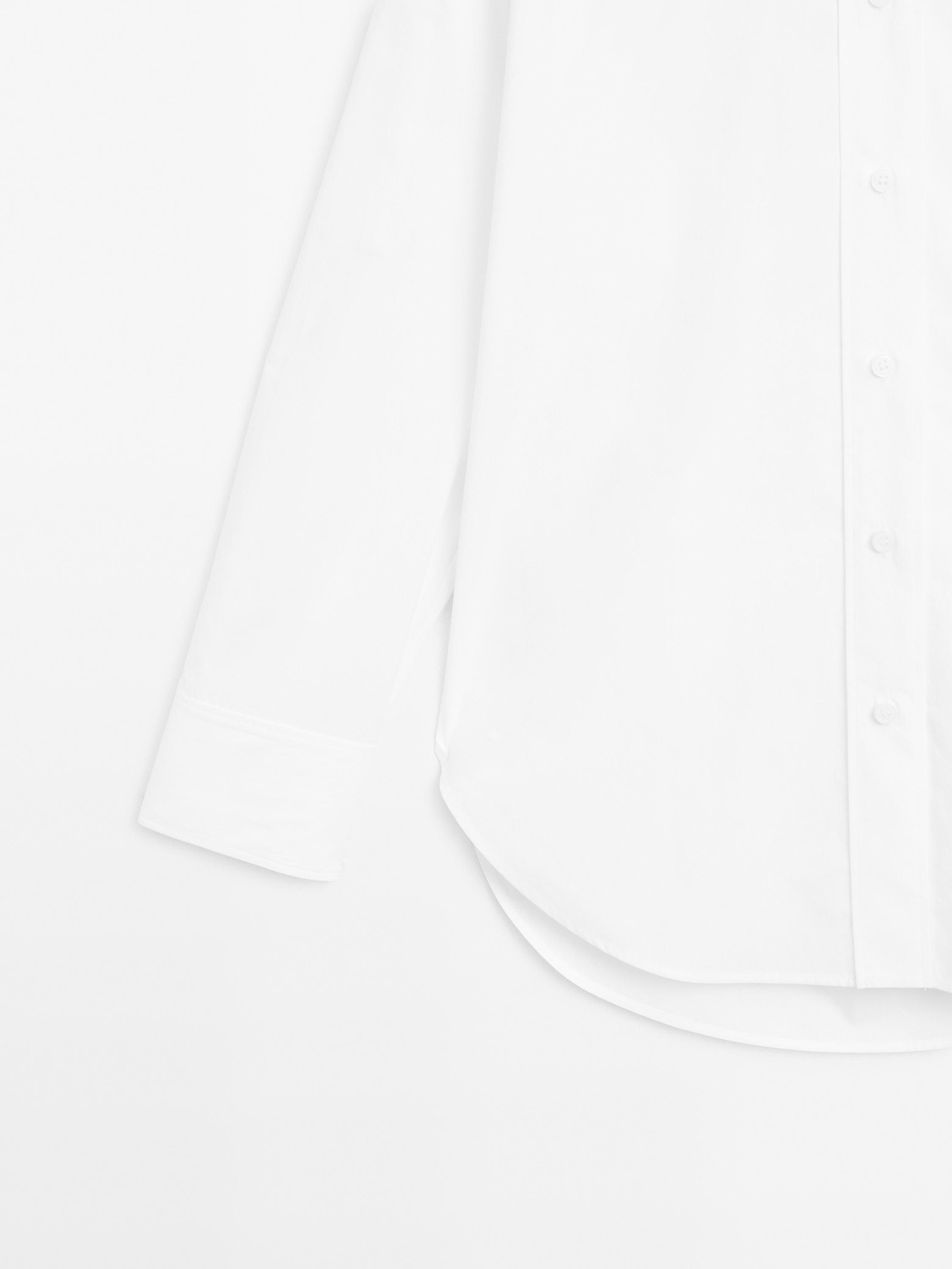 Long 100% cotton poplin shirt