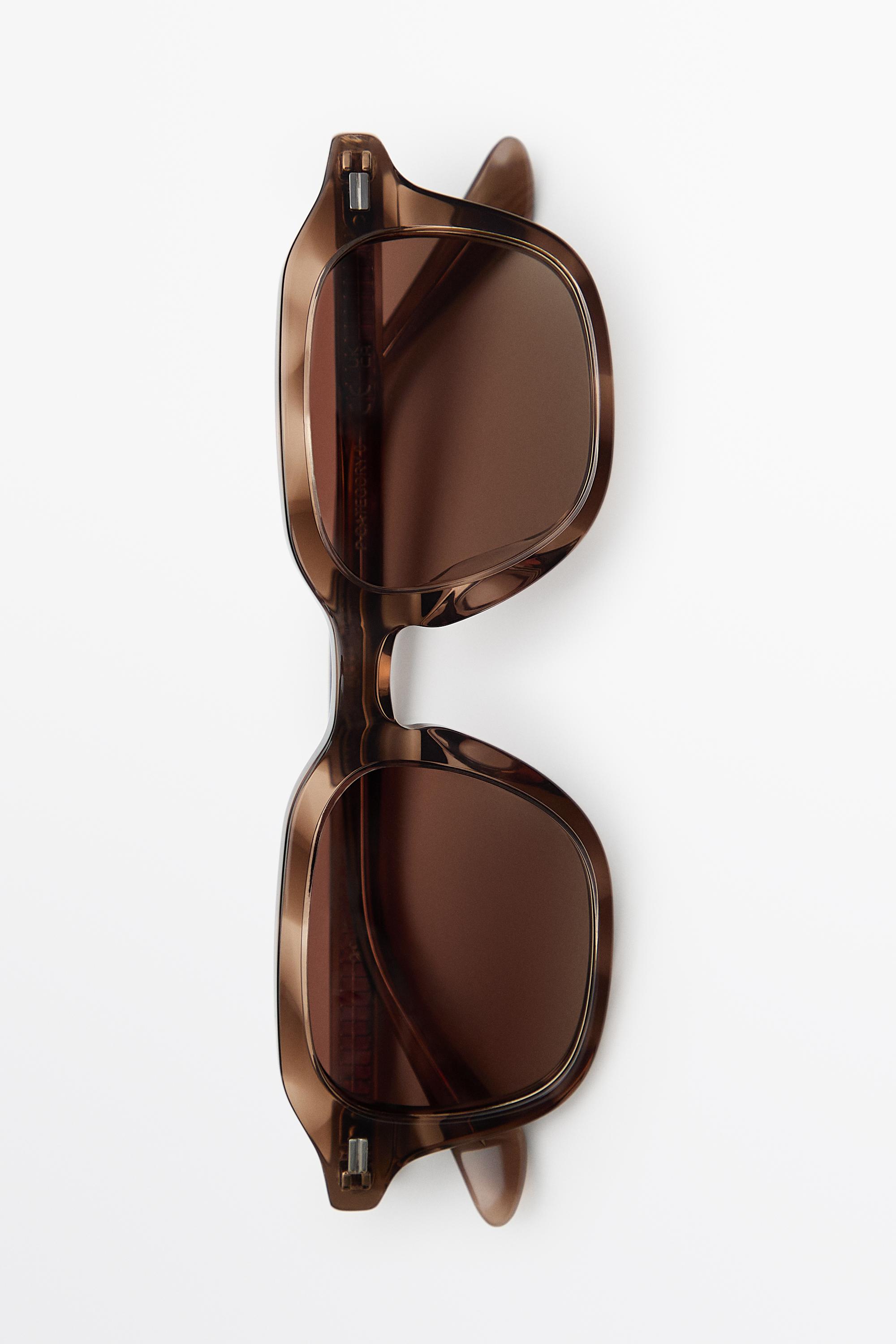 Square sunglasses — SAND BROWN
