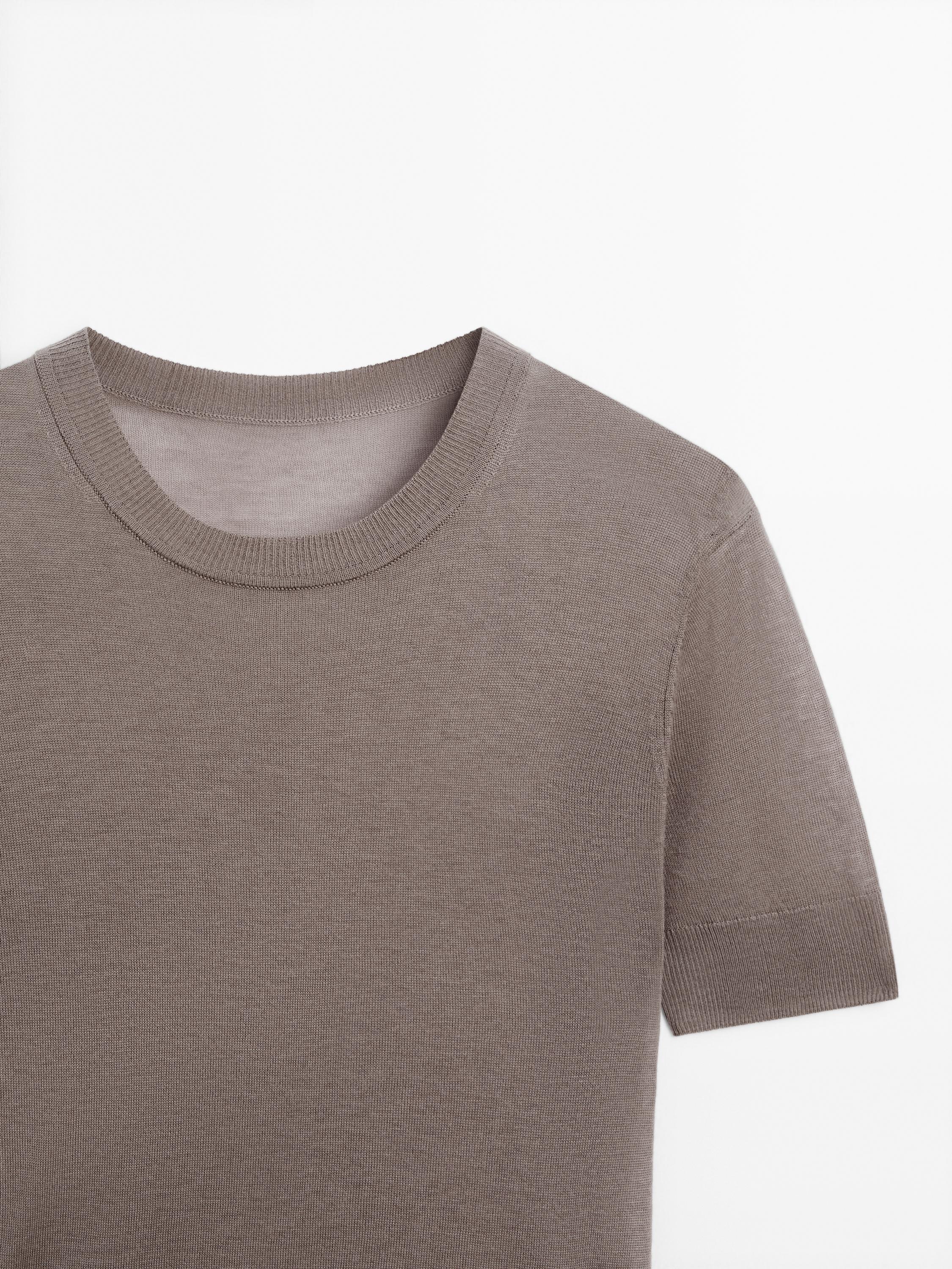 Short sleeve knit sweater - STUDIO