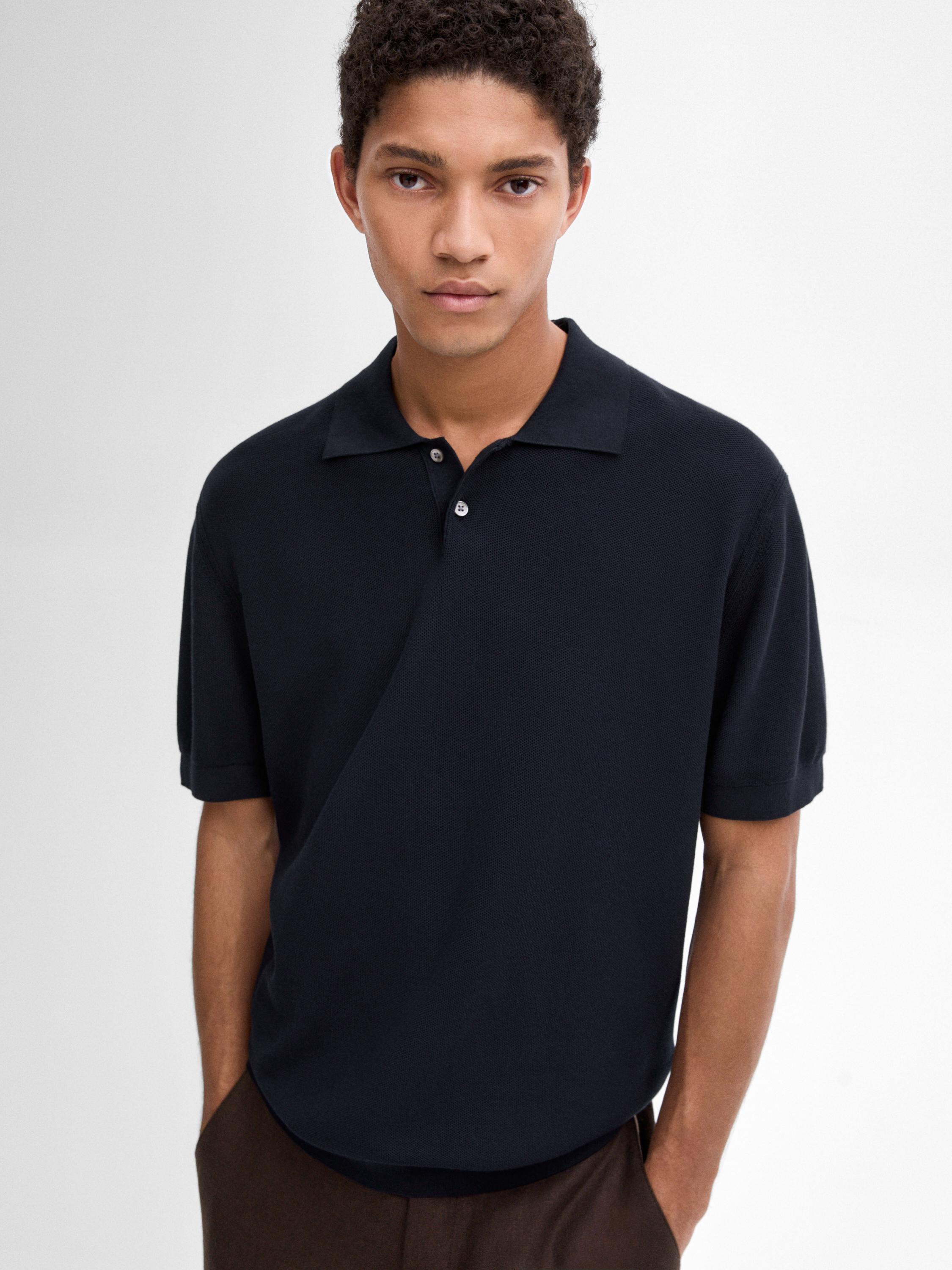 Polo en maille 100 % coton