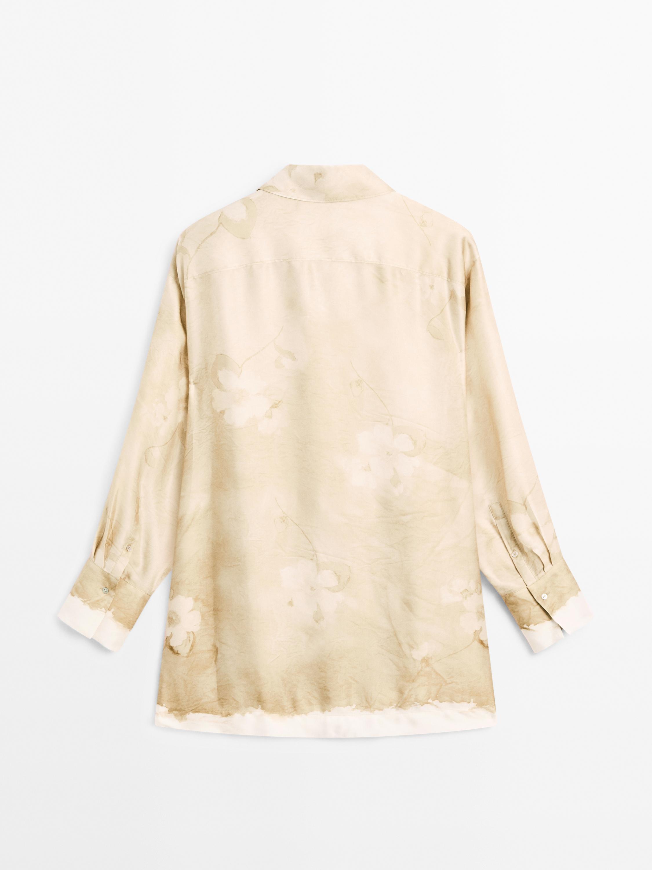 Printed flowing shirt