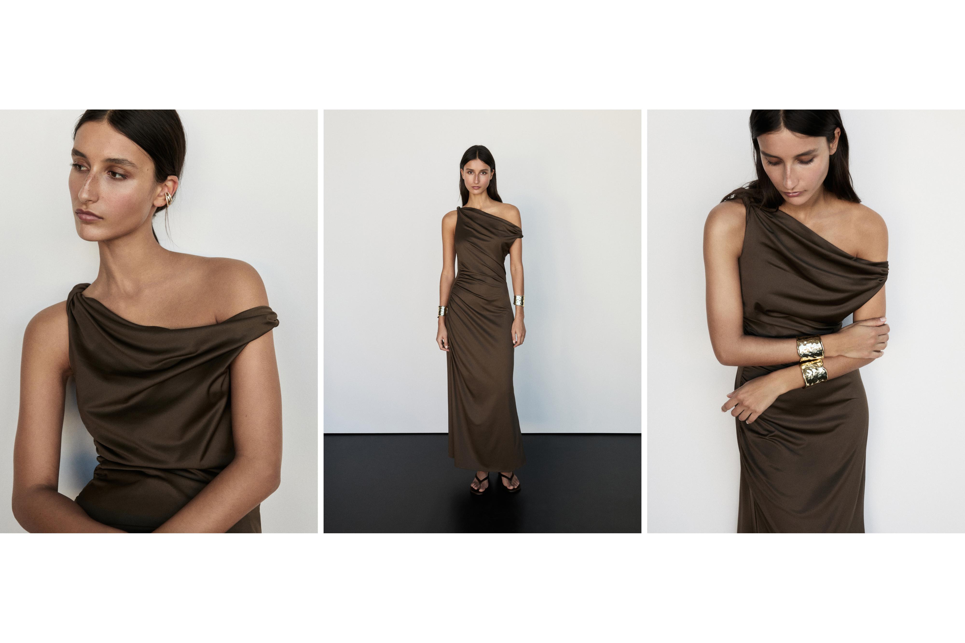 Long asymmetric dress