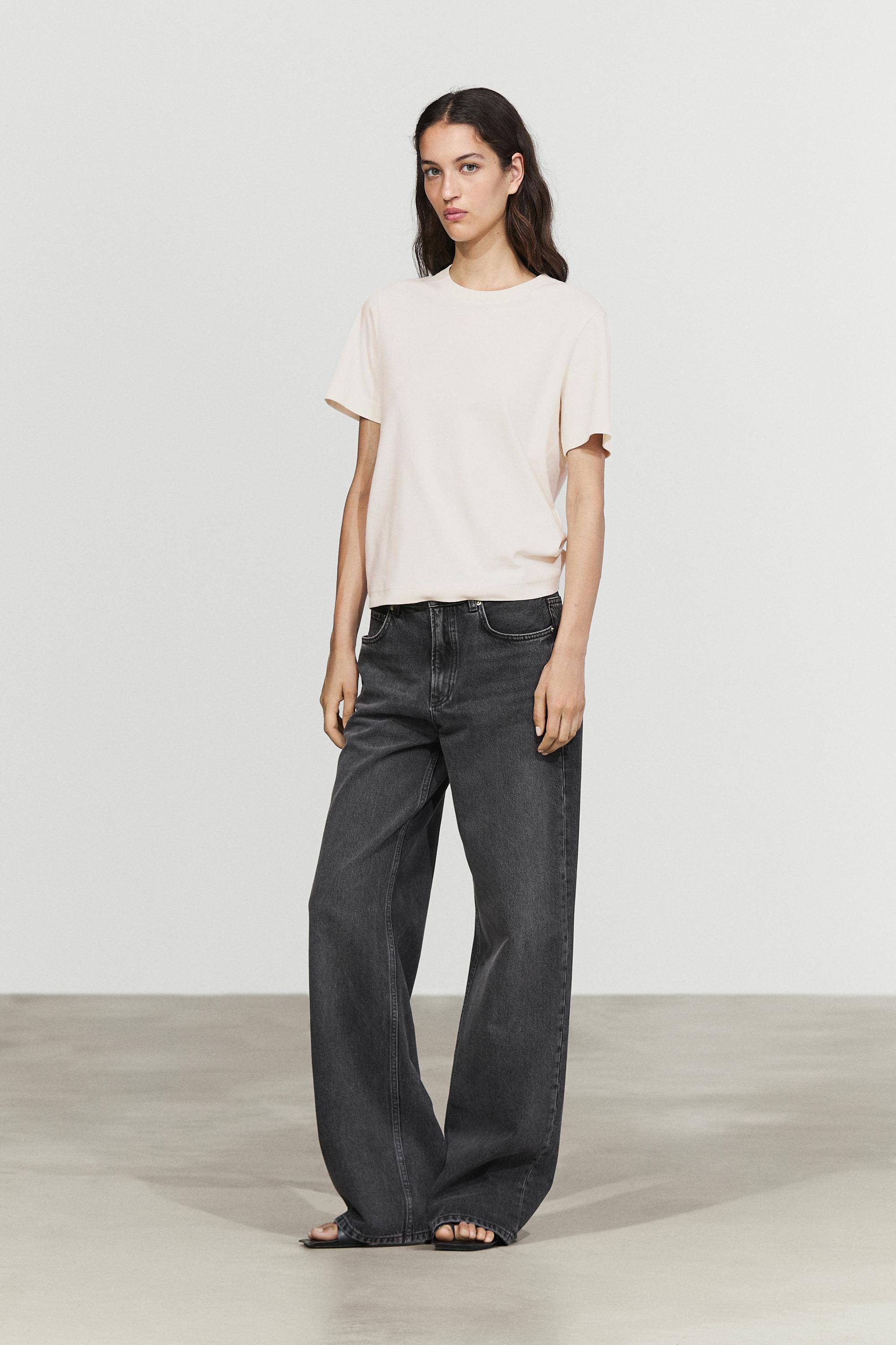 Short sleeve interlock T-shirt — CREAM