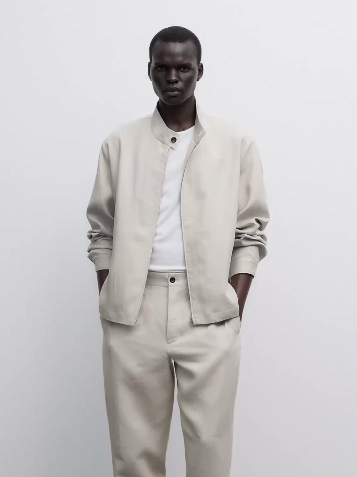 100% linen lightweight jacket