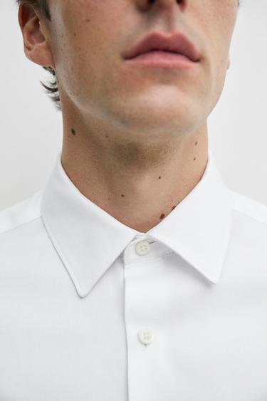 Slim fit 100% cotton Oxford shirt — WHITE 8