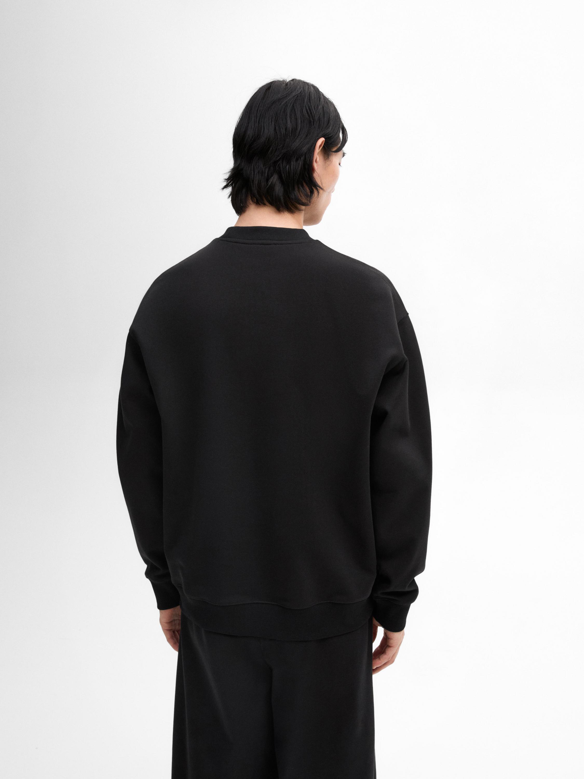 Crewneck sweatshirt with cotton