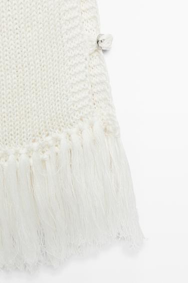 Fringe detail knit top - STUDIO — WHITE 7