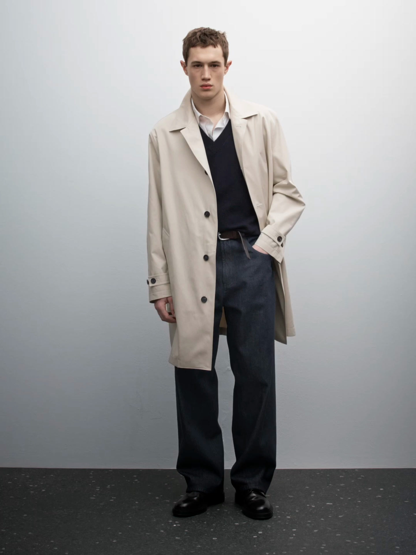 100% cotton trench coat