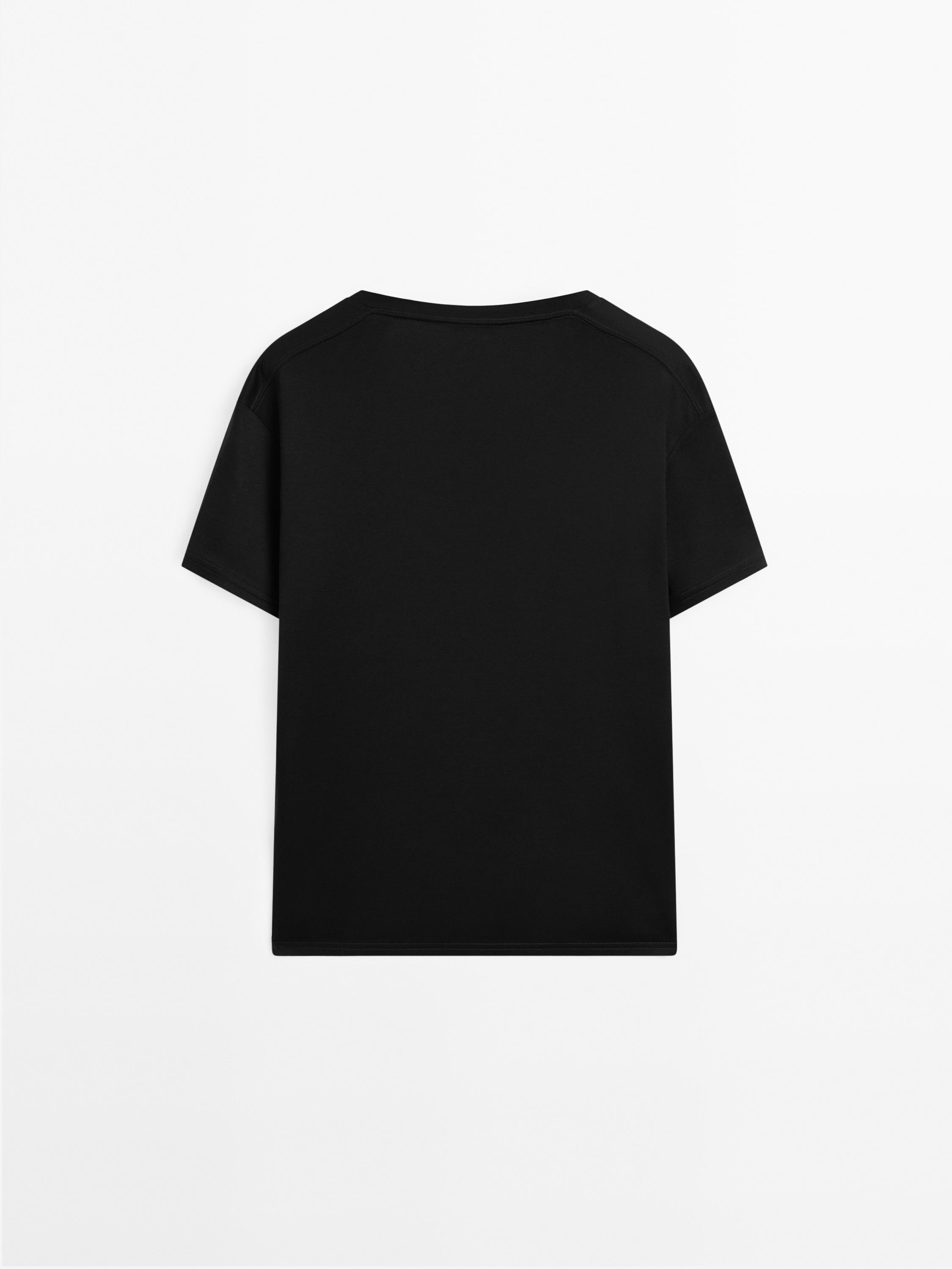 ★ Massimo Dutti★ 100% Cotton V-Neck T-Shirt 06831935800 06831935800-o3.jpg?ts=