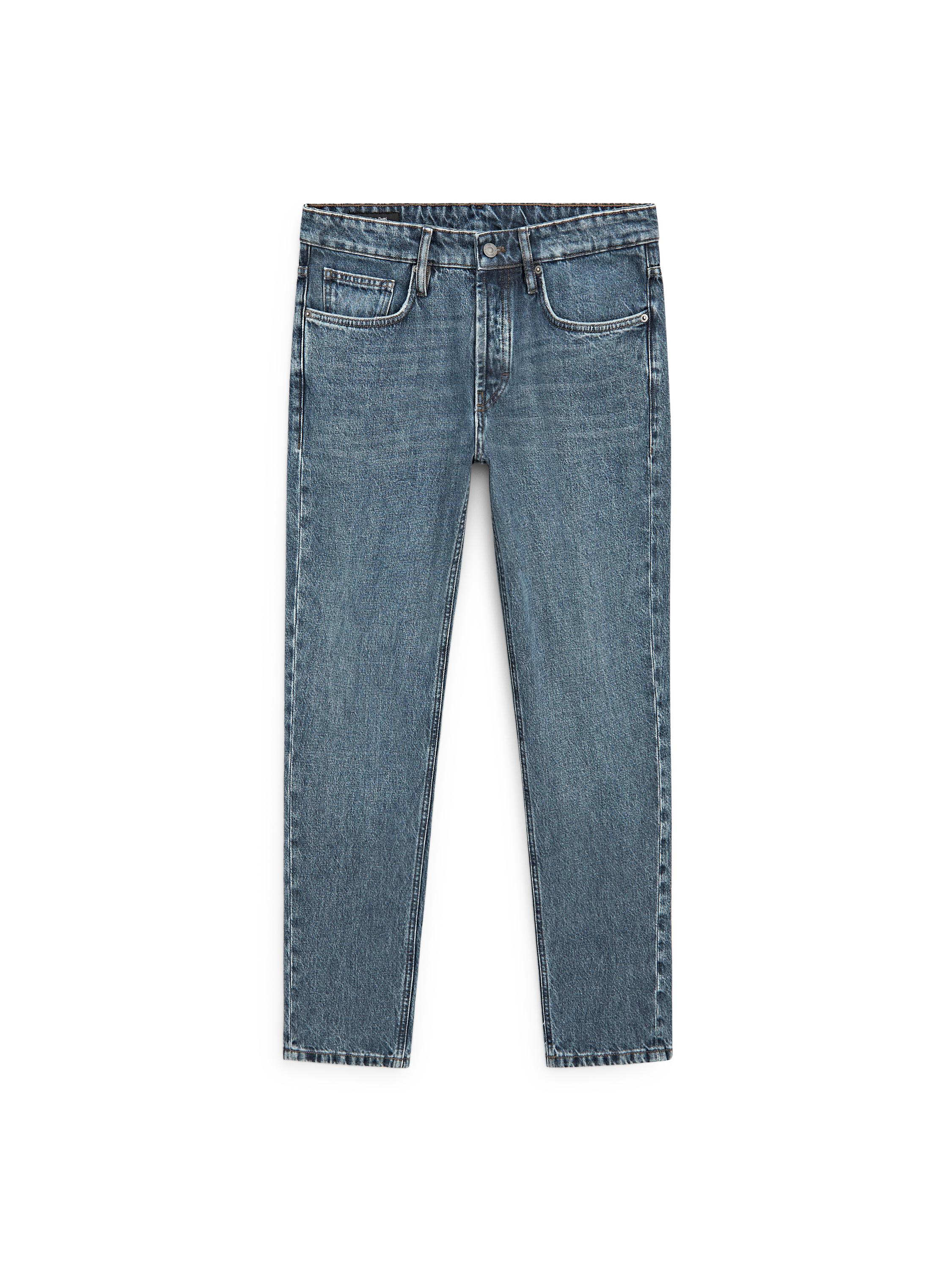 Cropped slim fit jeans — DEEP BLUE