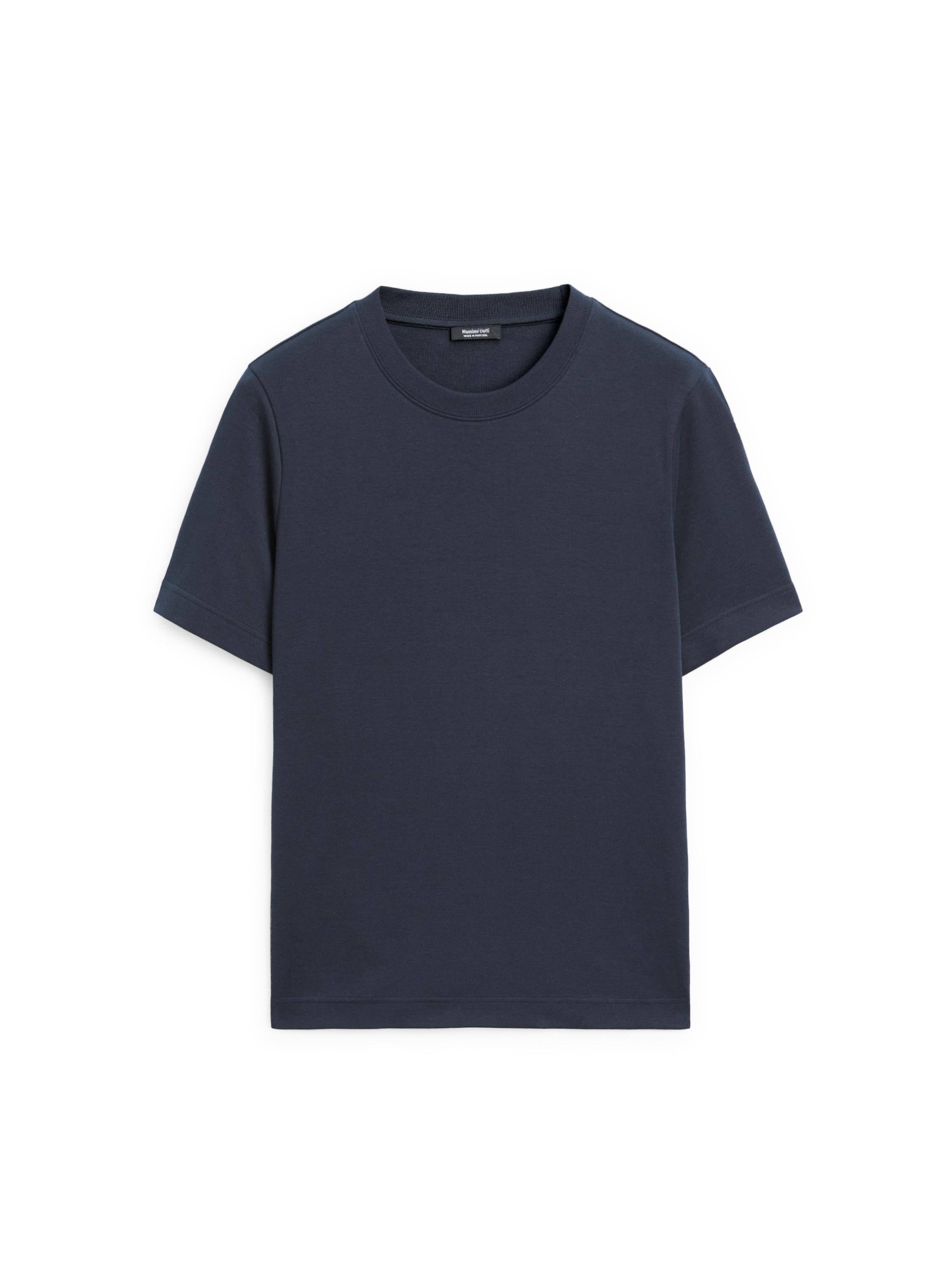 Short sleeve interlock T-shirt — NAVY BLUE