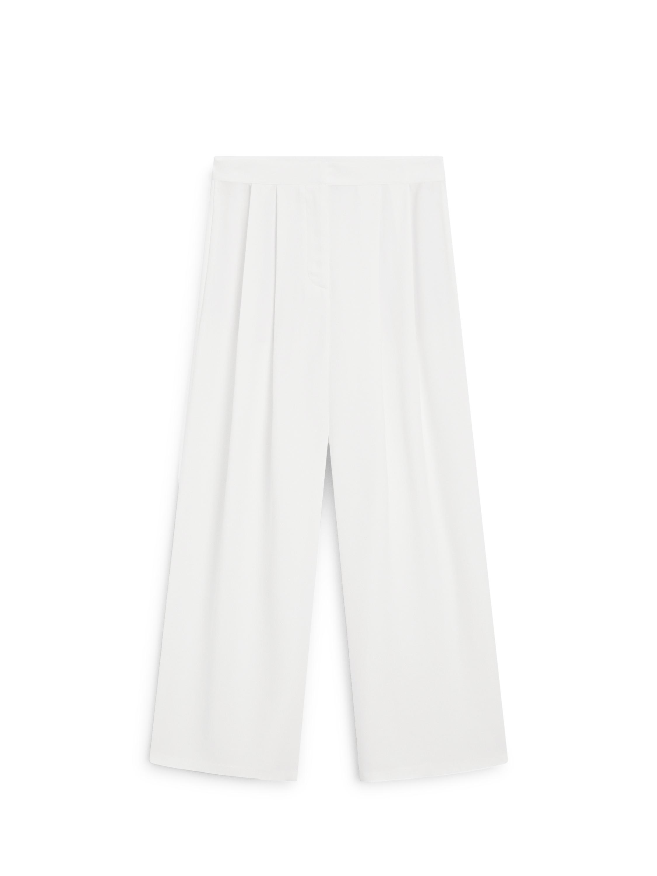 Crepe suit trousers — Off white