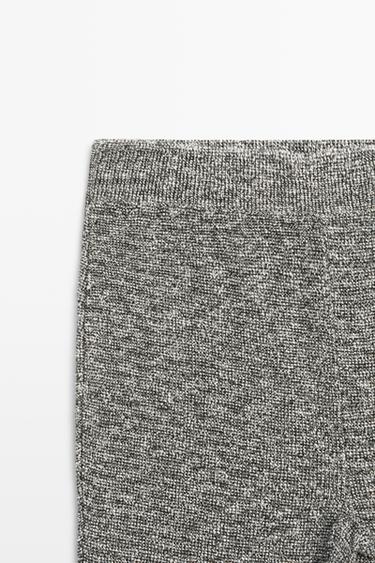 Flowing pants with flecked finish and total look — GREY MARL 4
