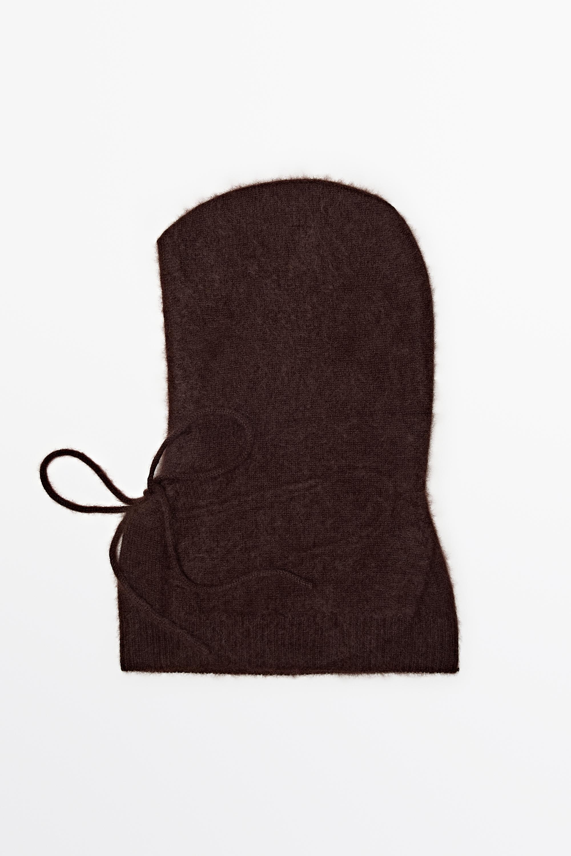 Balaclava punto lazada 100% cashmere