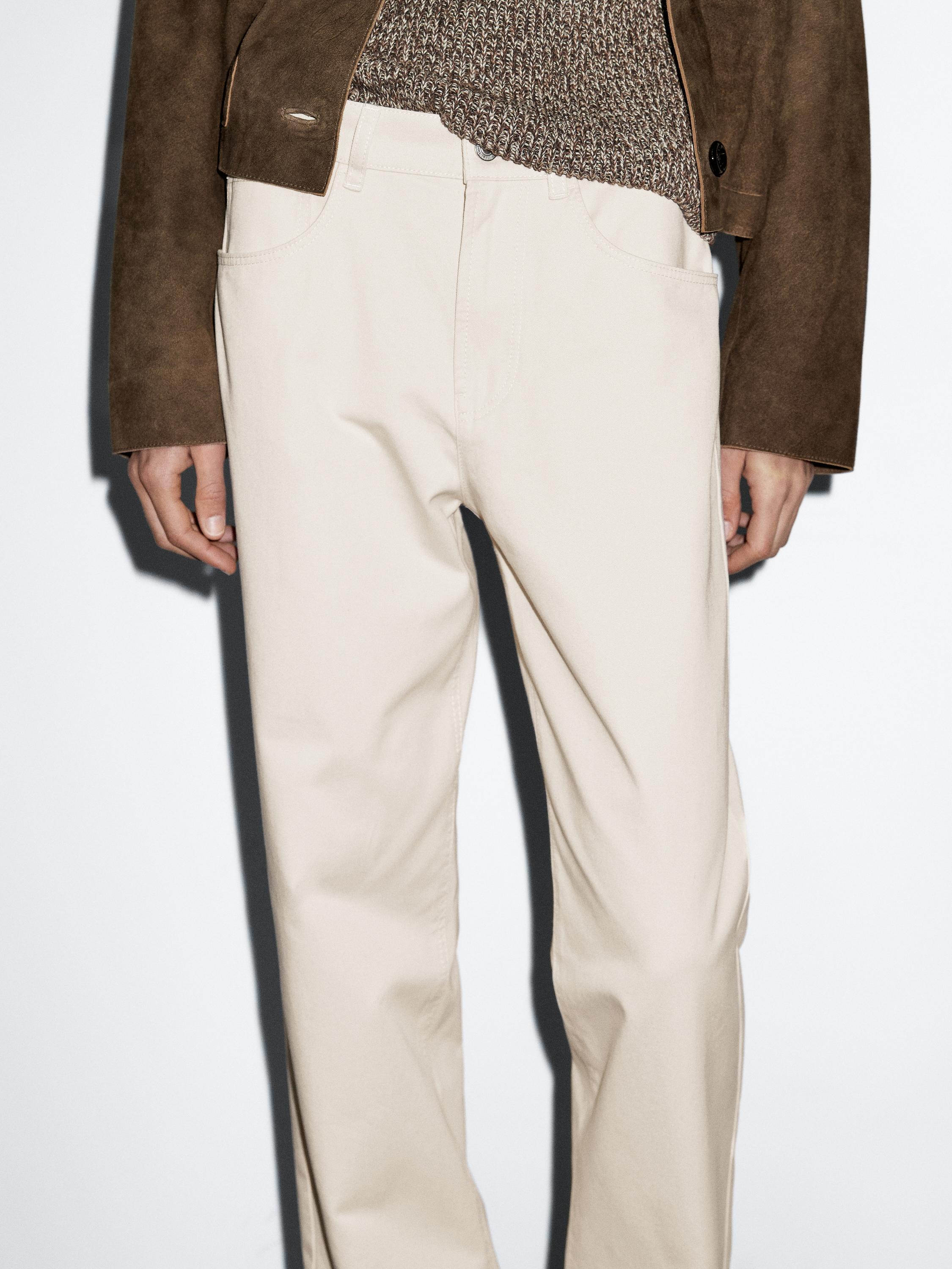 Mid rise trousers straigth fit