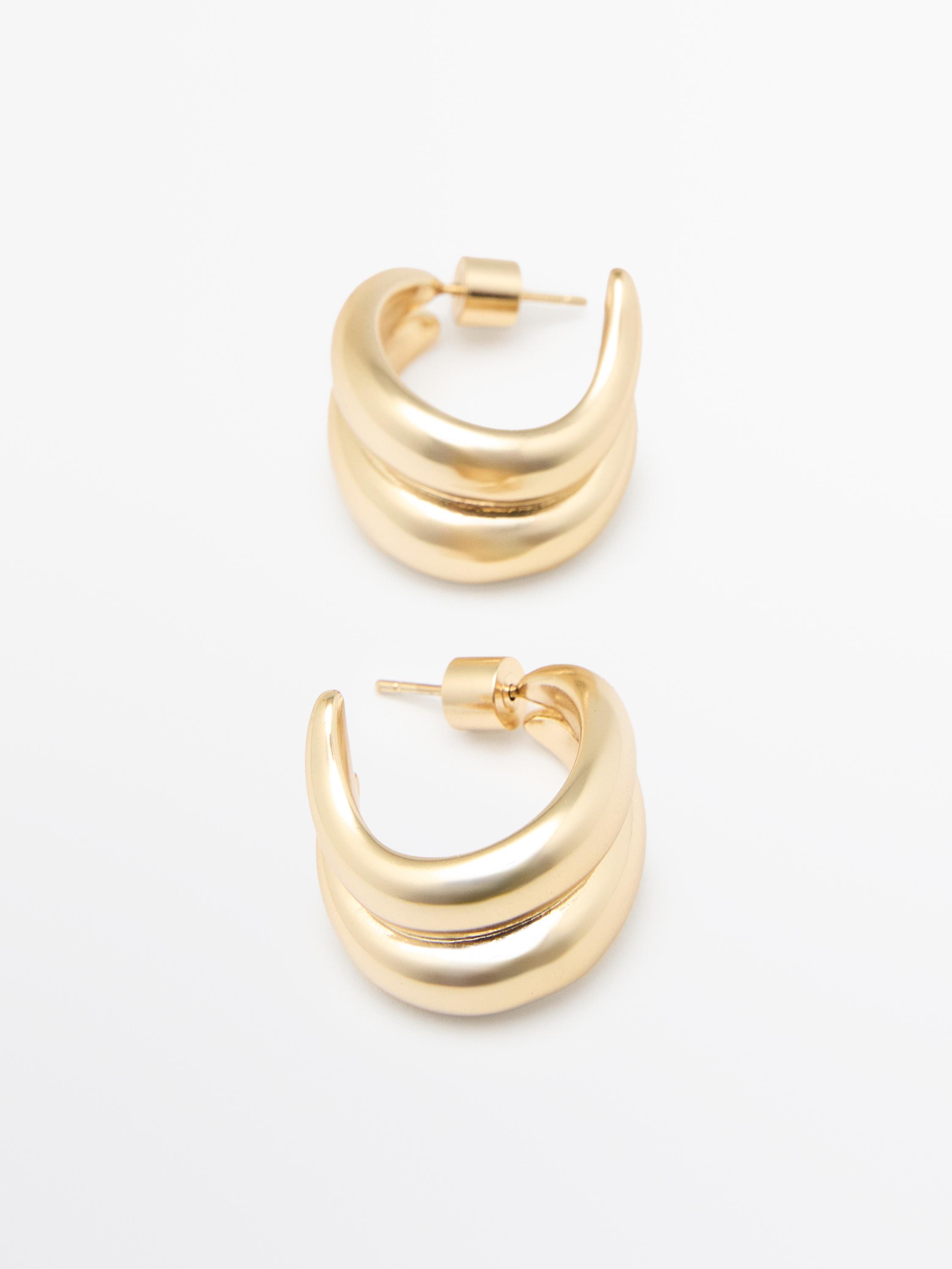 Wraparound hoop earrings
