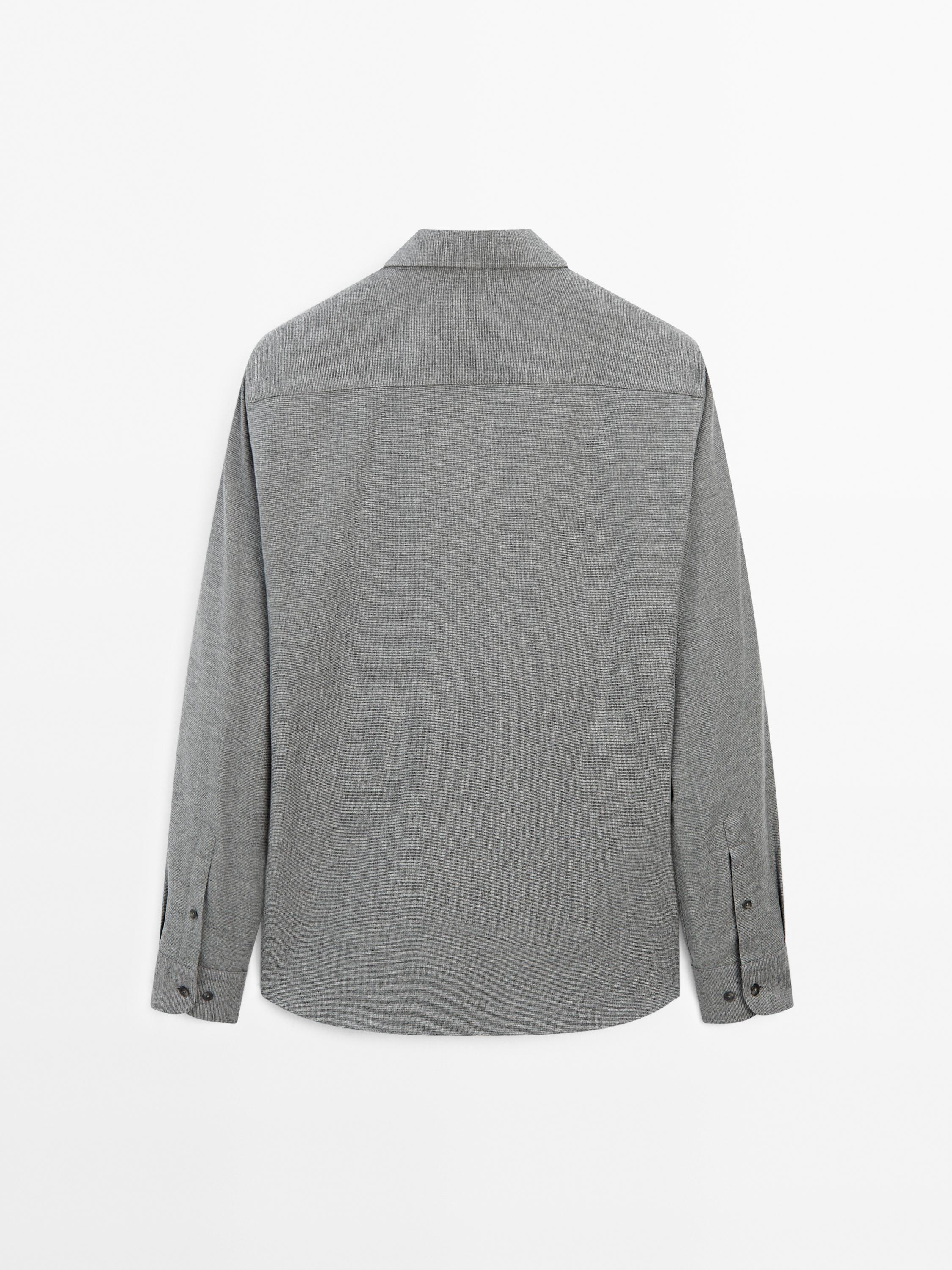 100% cotton houndstooth shirt