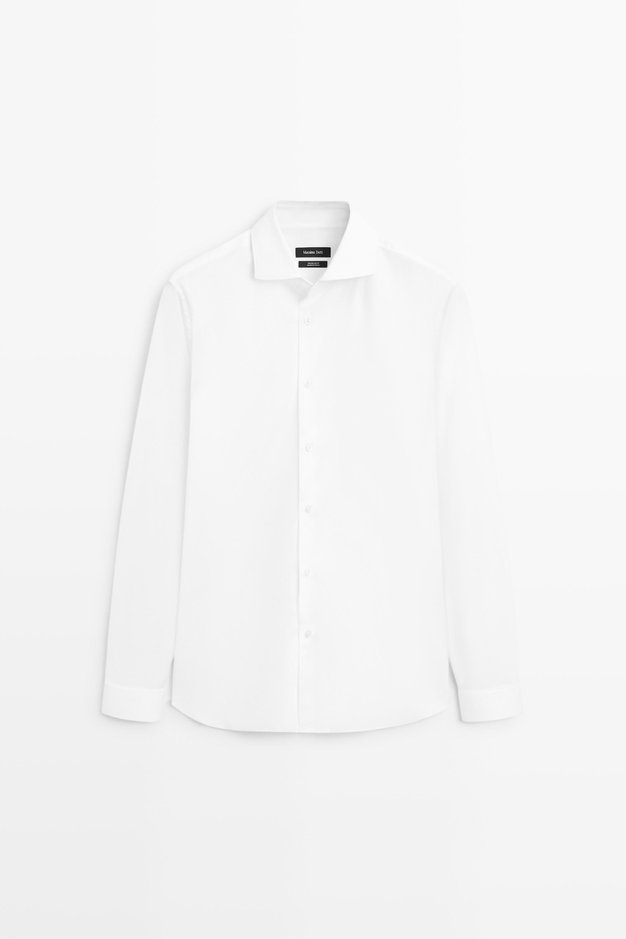 Regular-fit 100% cotton shirt