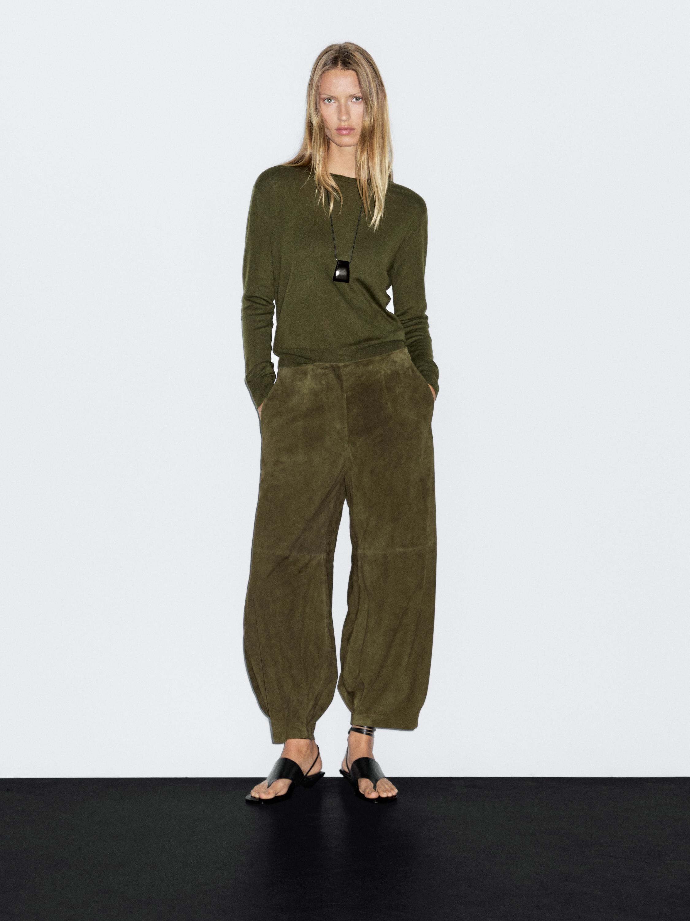 Pull à col rond en maille avec de la laine