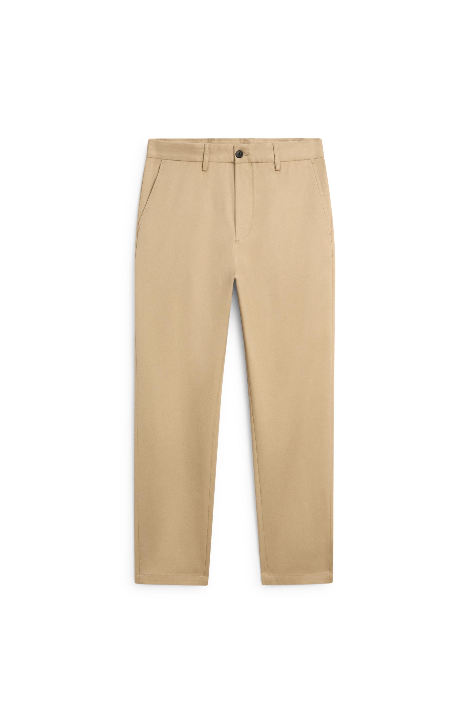 Cotton blend straight-leg pants — OCHRE