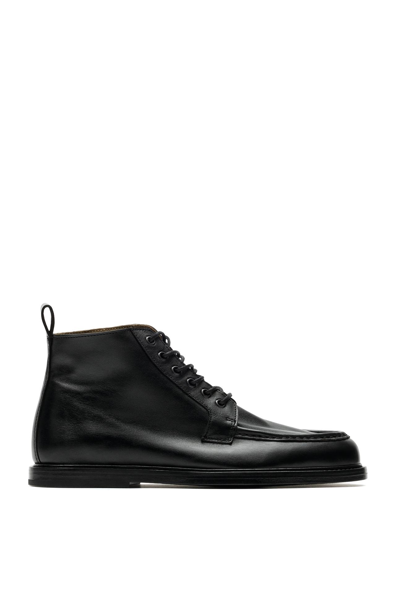 Soft leather lace-up ankle boot - LIMITED EDITION — BLACK