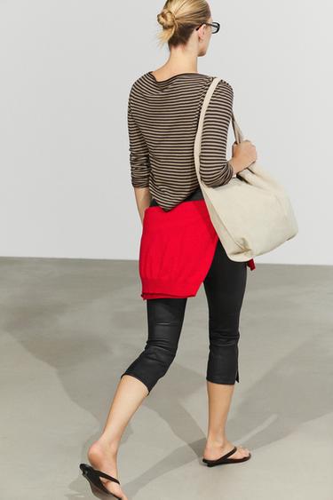 Striped wool-blend knit sweater — Washed 5