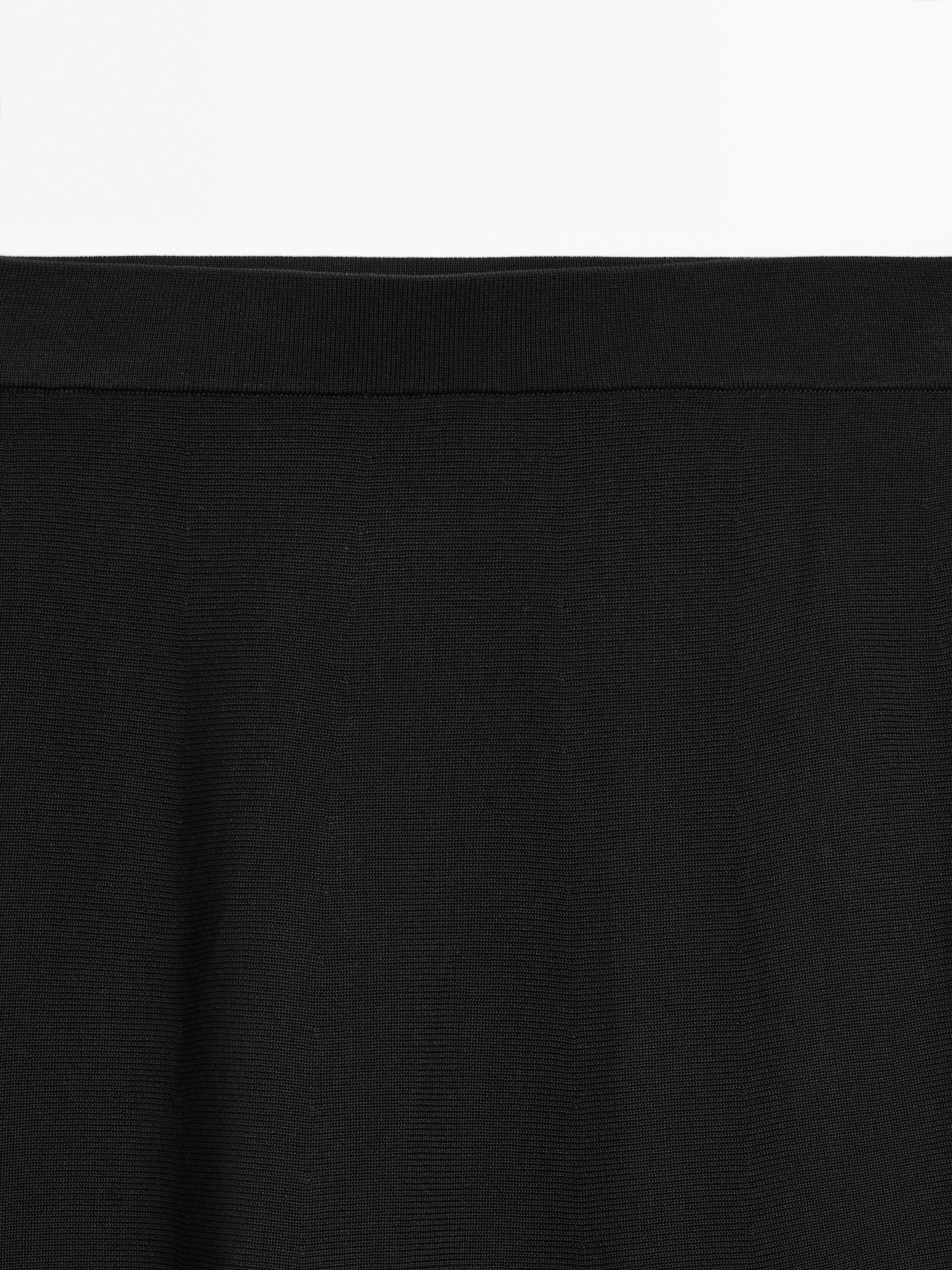 Long flared skirt