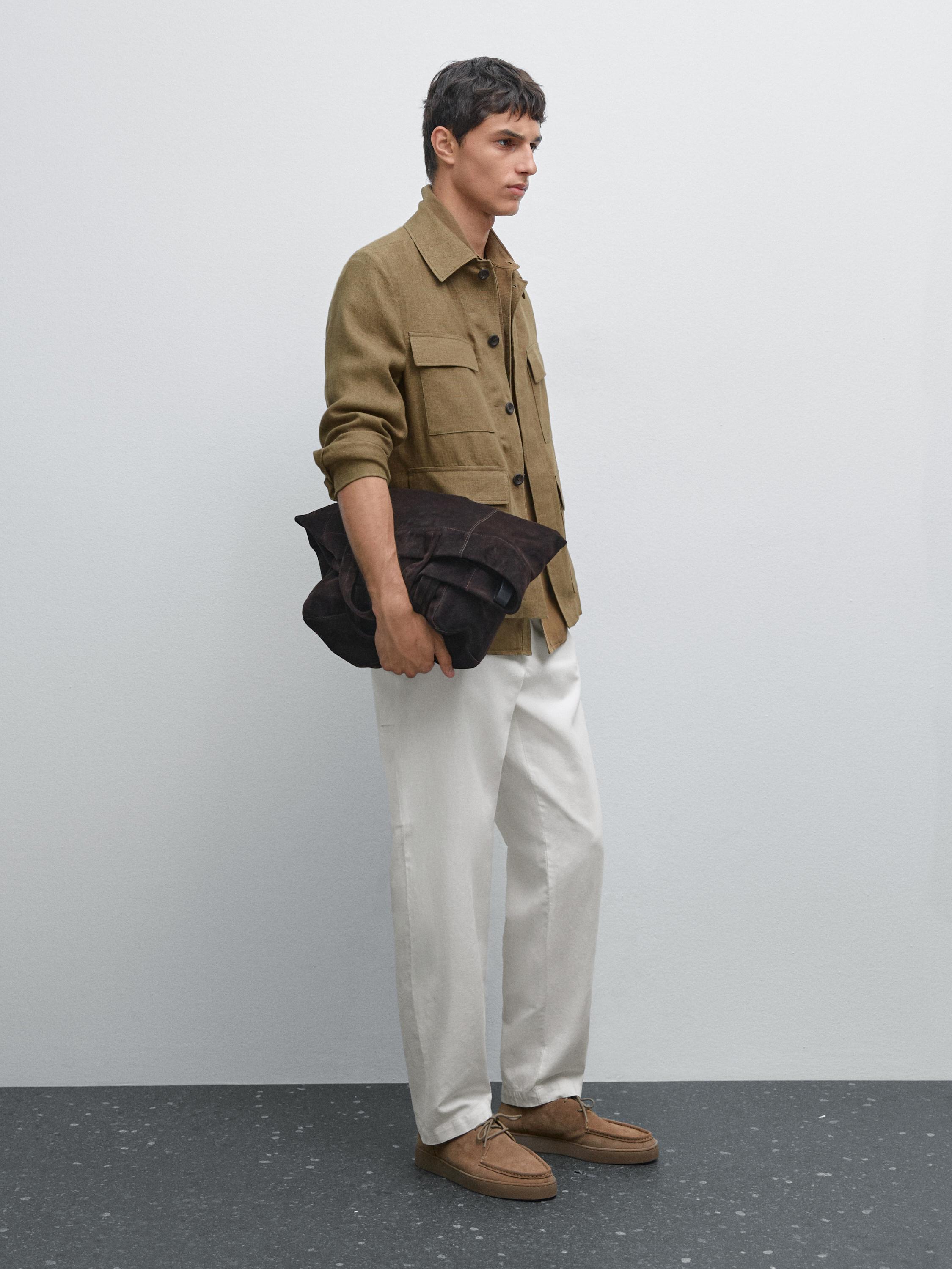 Tapered fit trousers