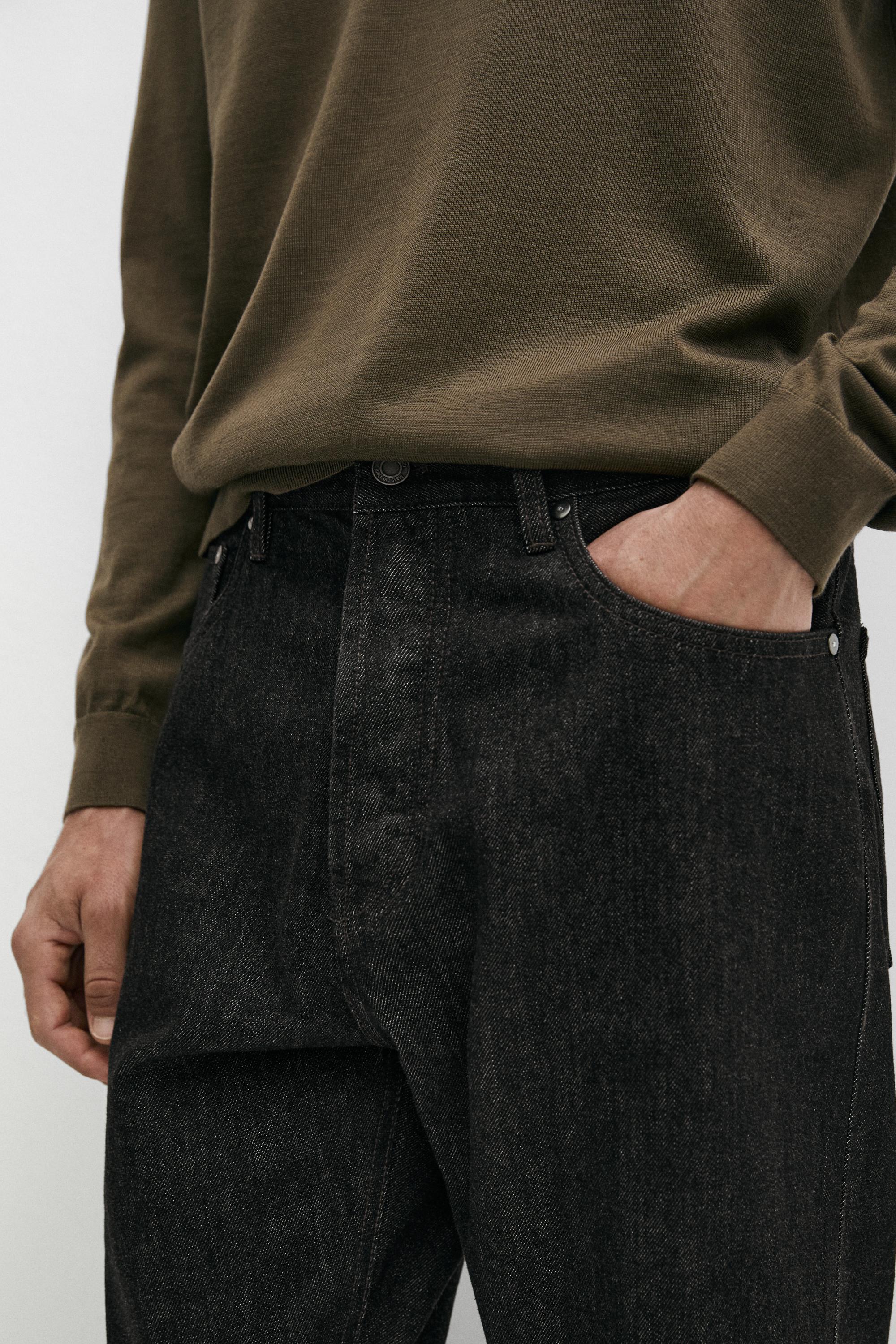 Selvedge fit jeans — BLACK