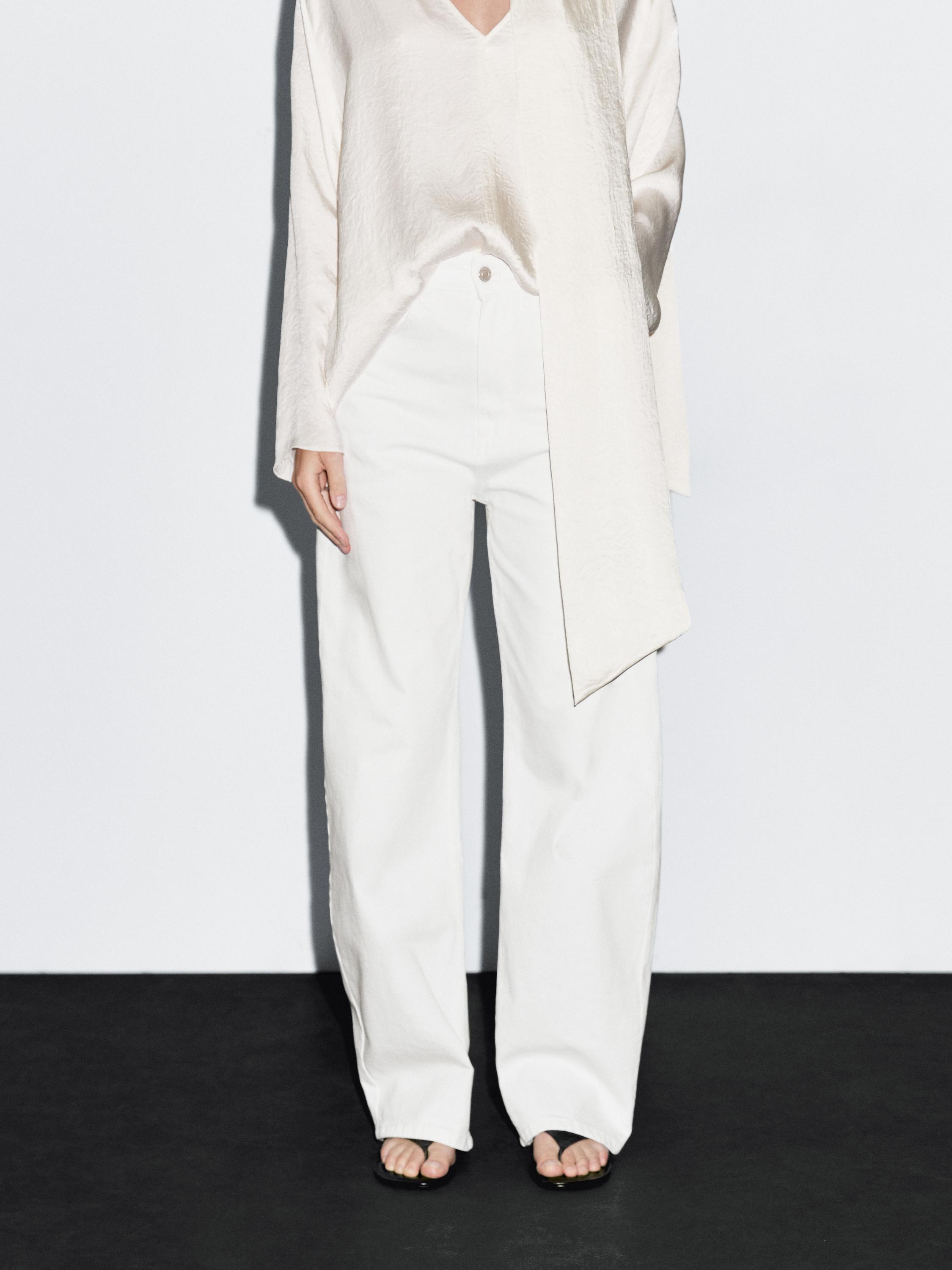 High-waist barrel fit jeans