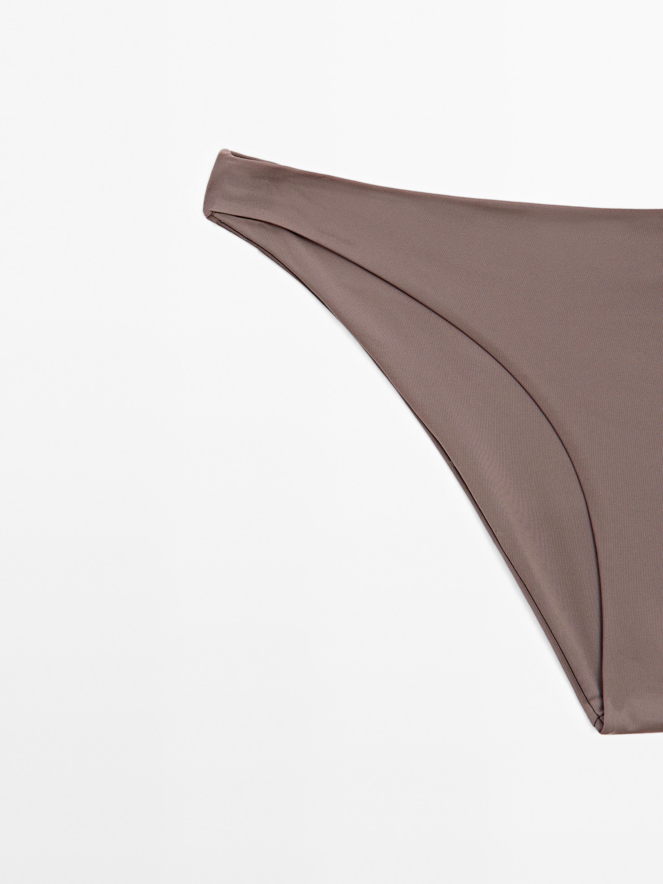 Gathered tulle bikini bottoms