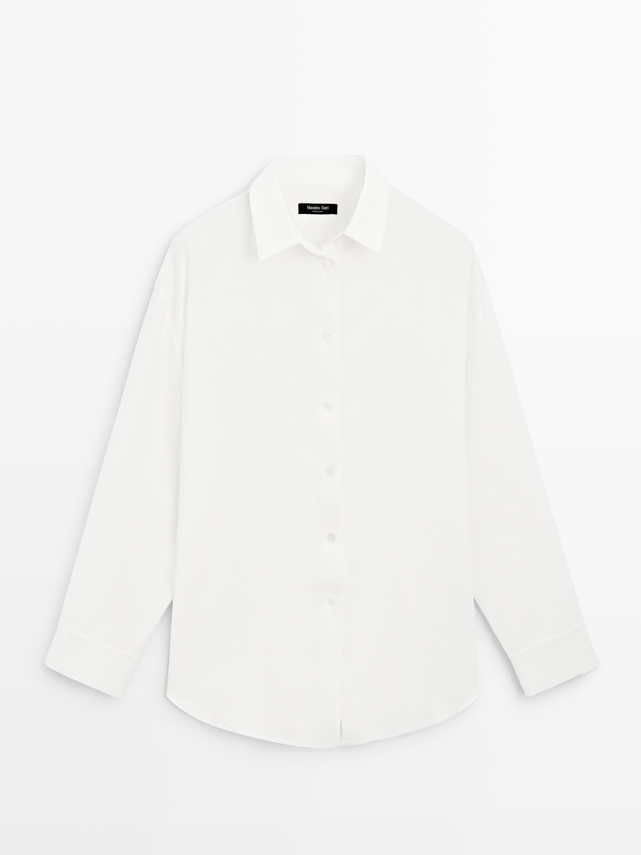 Струящаяся рубашка из льна