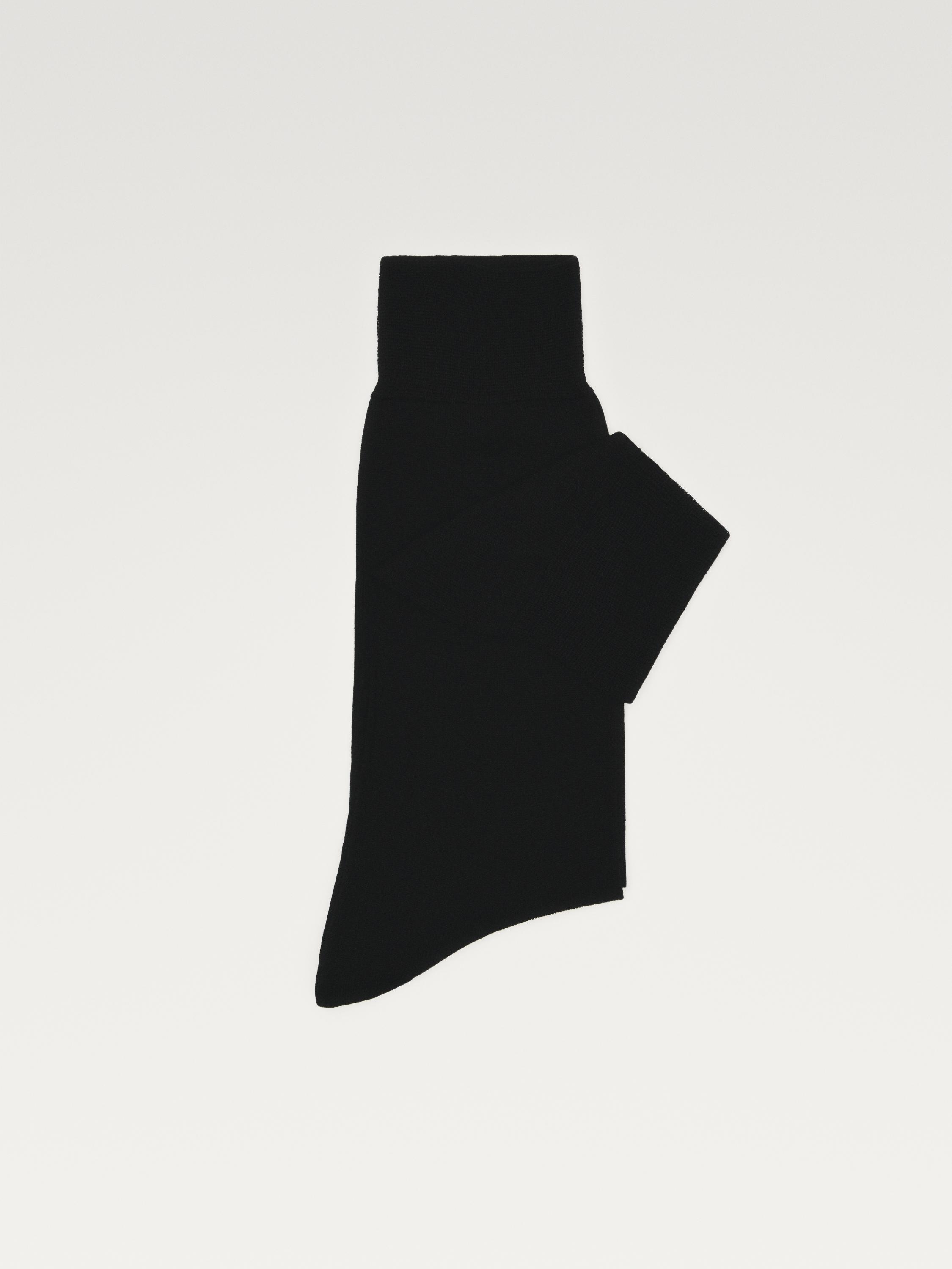 Plain smart socks — BLACK