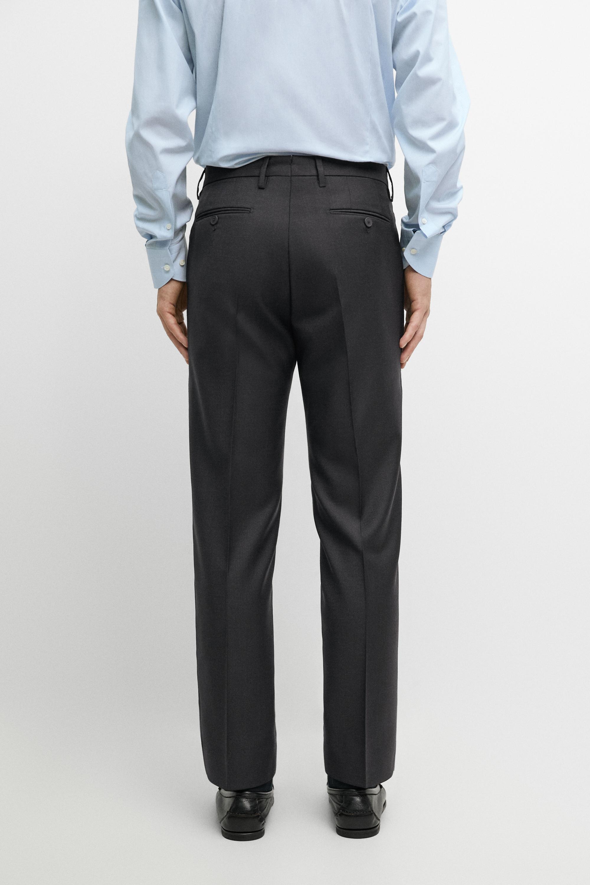100% wool suit pants — NAVY BLUE