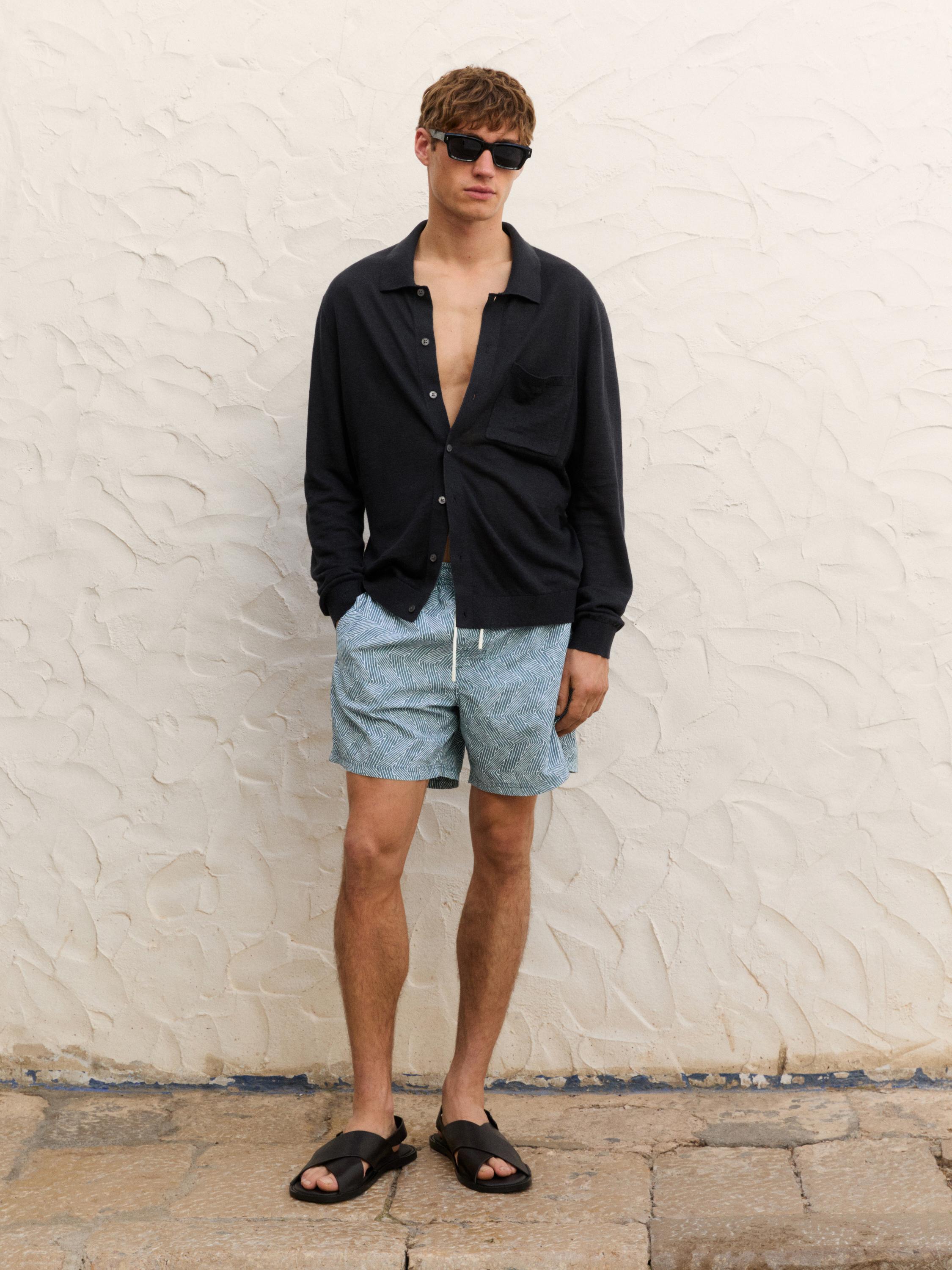 Short de bain imprimé